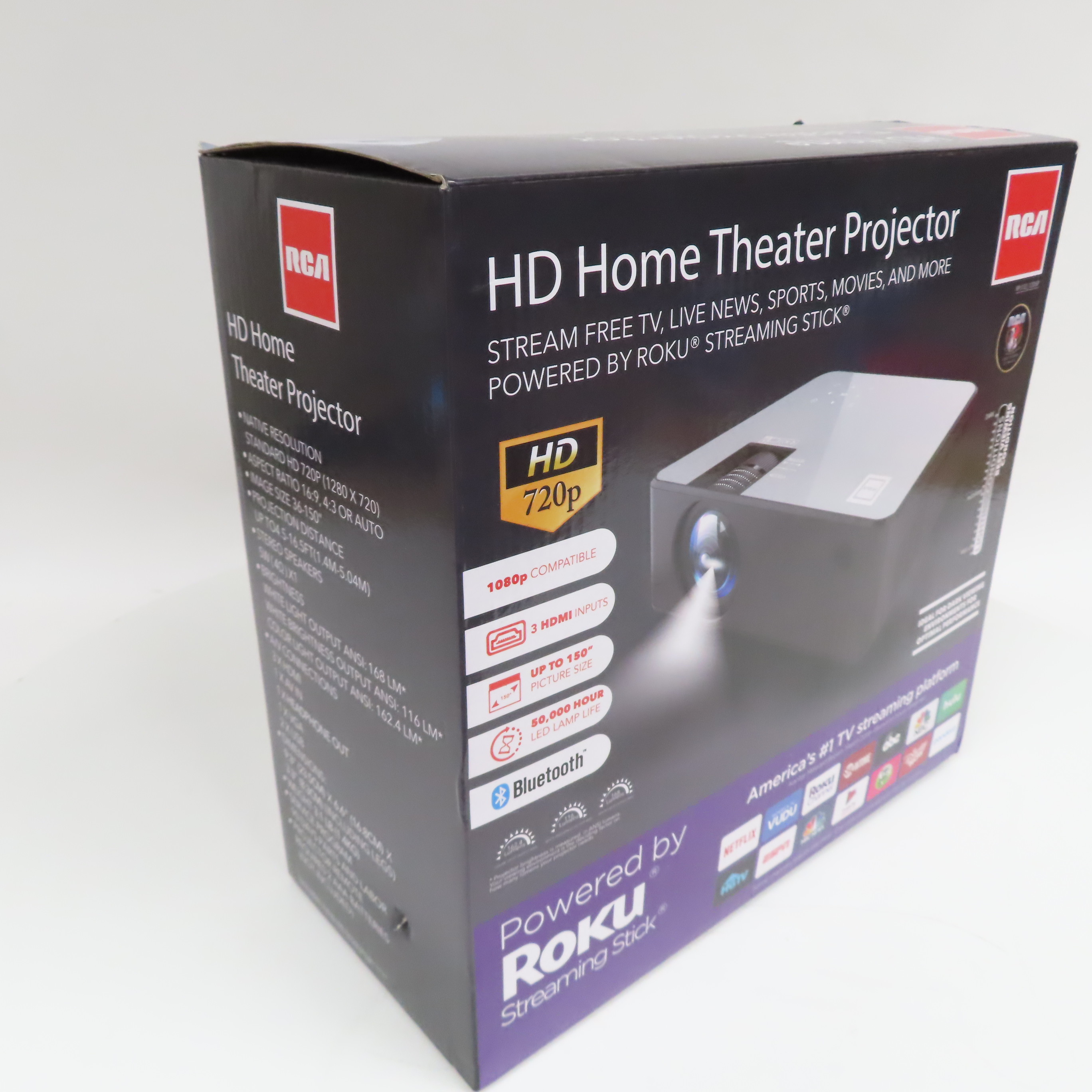 RCA RPJ133 720p LCD LED Home Theater Projector In Box