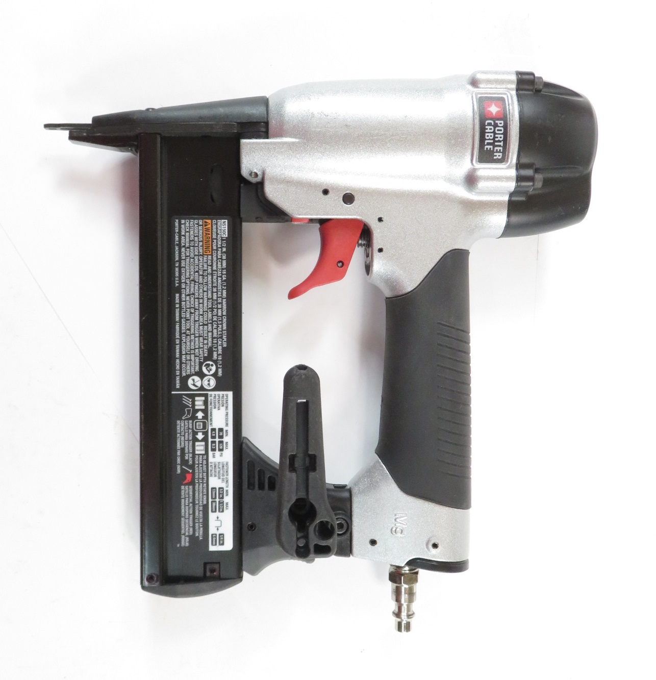 Porter Cable Ns C Pneumatic Gauge In Narrow Crown Stapler