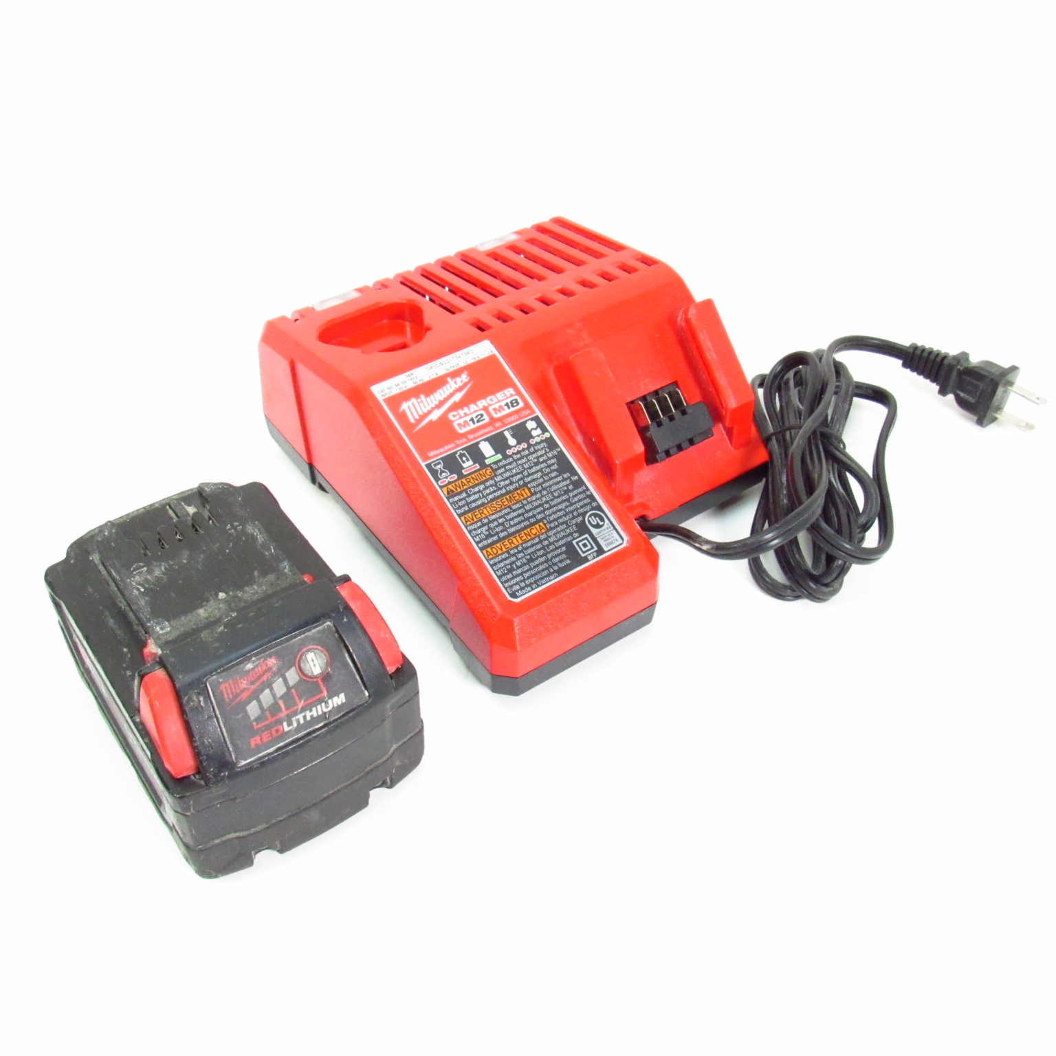 Milwaukee M M Charger Ah Battery Pack Kit