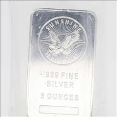 Sunshine Minting Troy Ounces Silver Bar Fine Silver Bullion