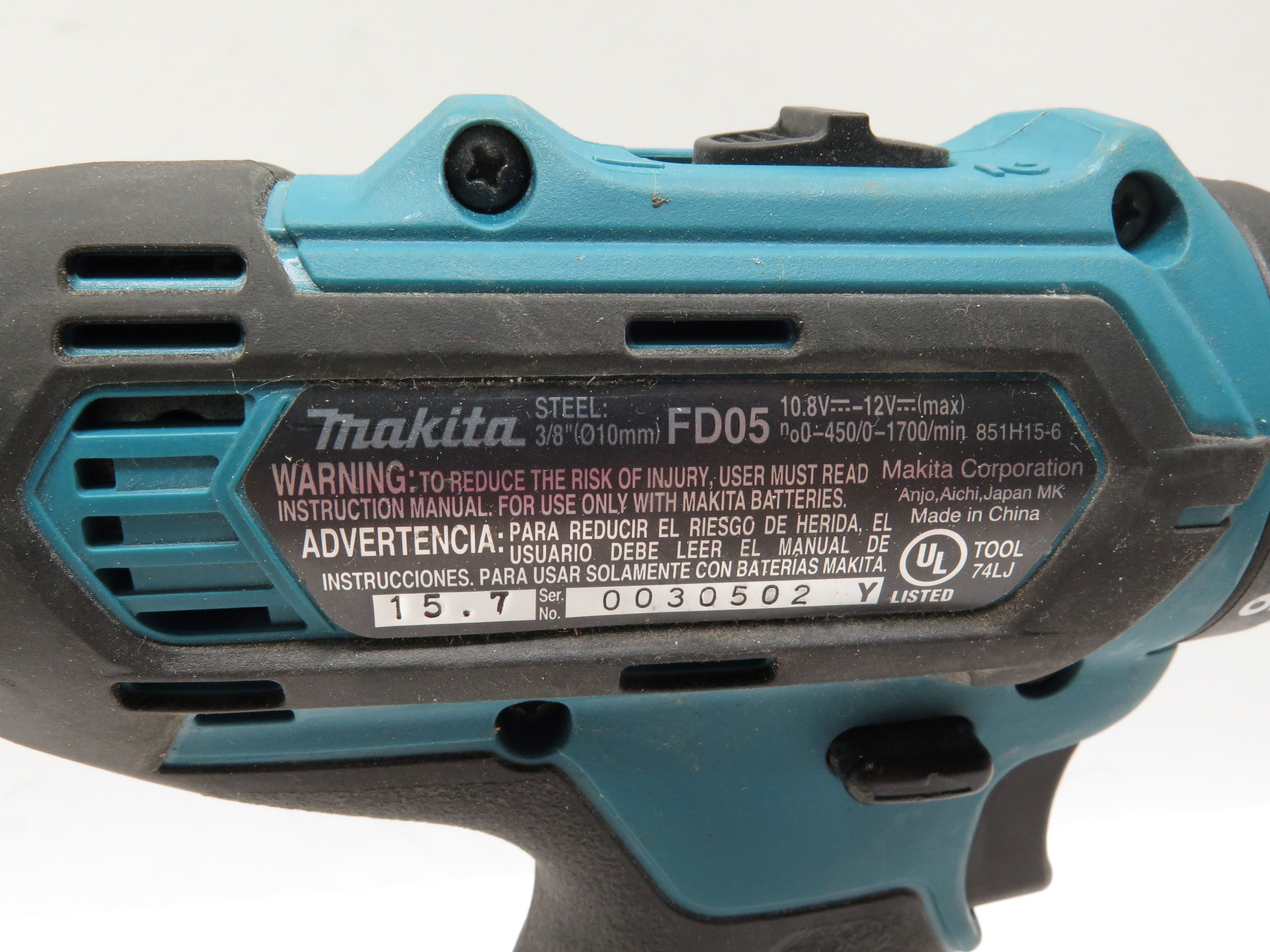 Makita DT03 FD05 12V 3 8 Driver Drill 1 4 Hex Impact Driver Kit 9154