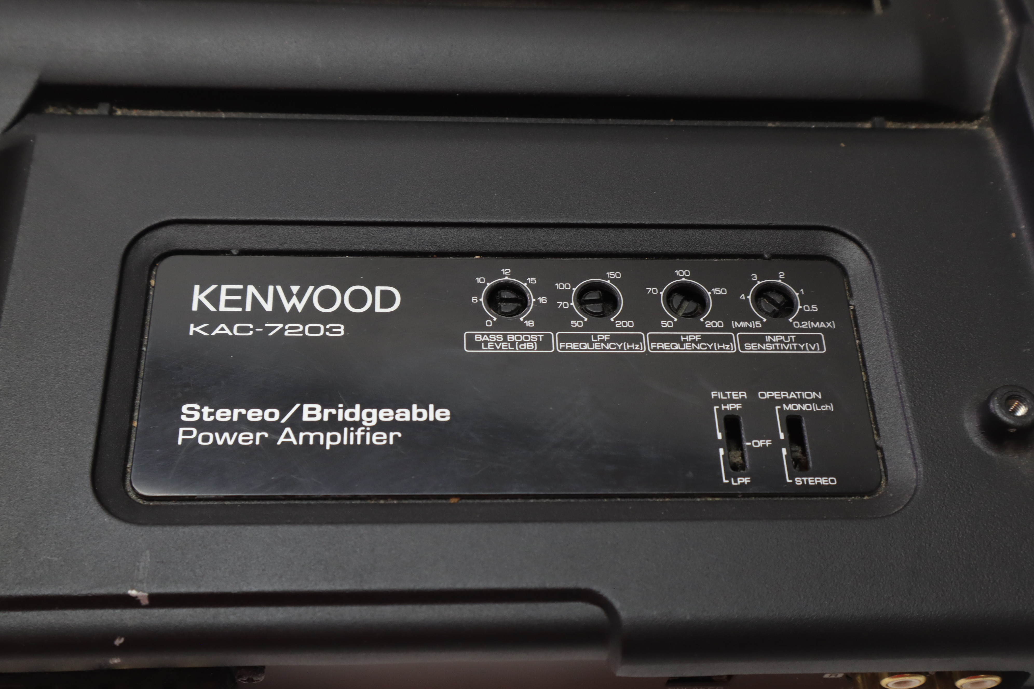 Kenwood Kac Channel Car Amplifier Black