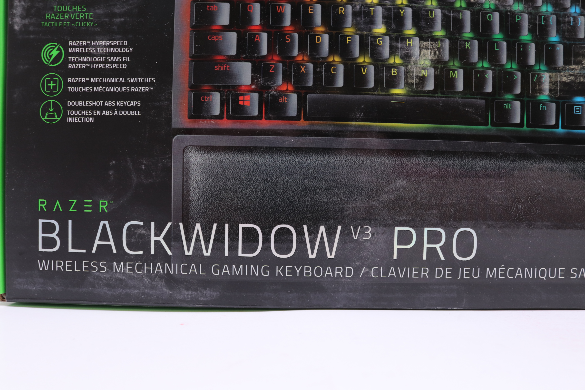 Razer BlackWidow V3 Pro Wireles Mechanical Gaming Keyboard - Black, Green  Switches for sale online