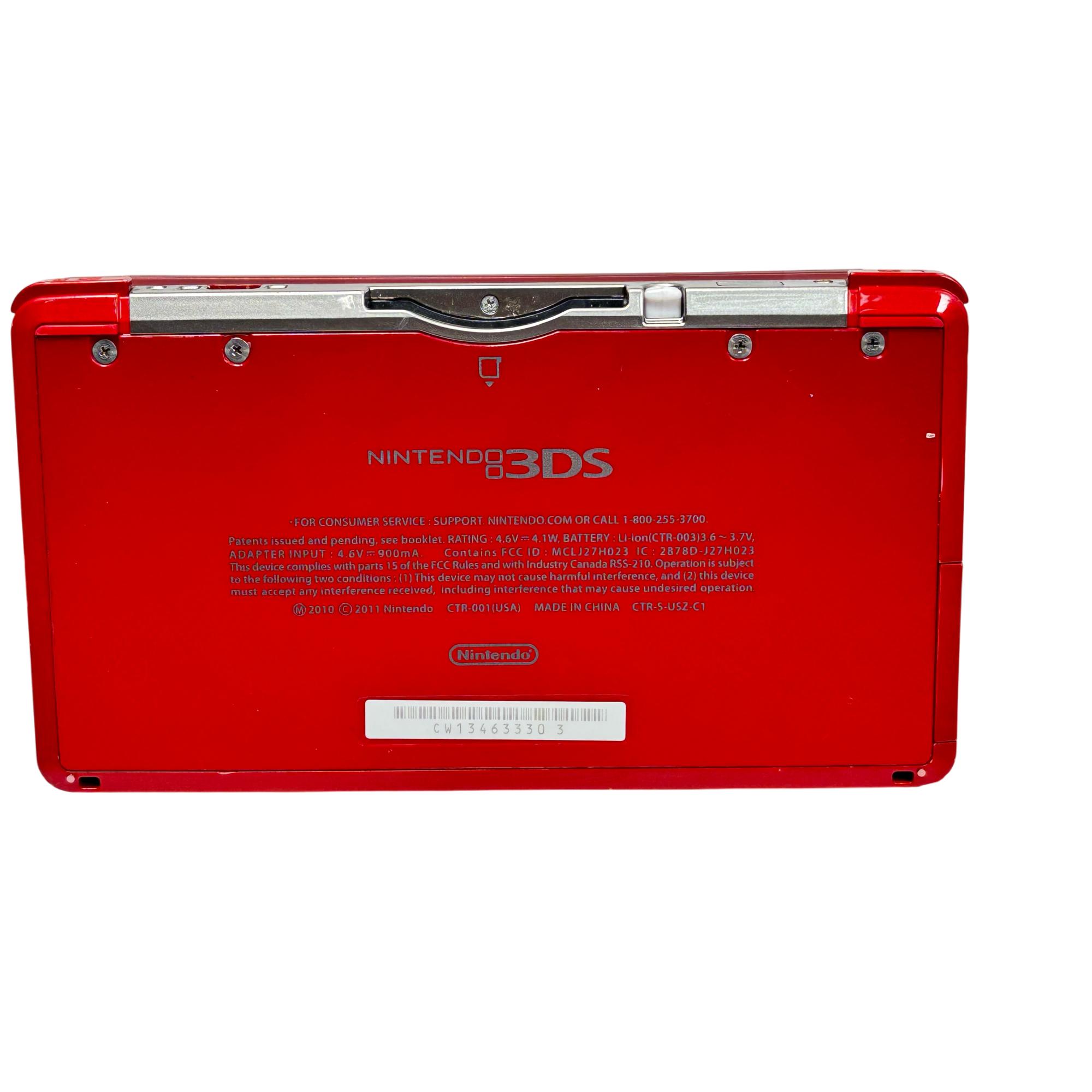 Nintendo 3DS flame red shops console ctr-001