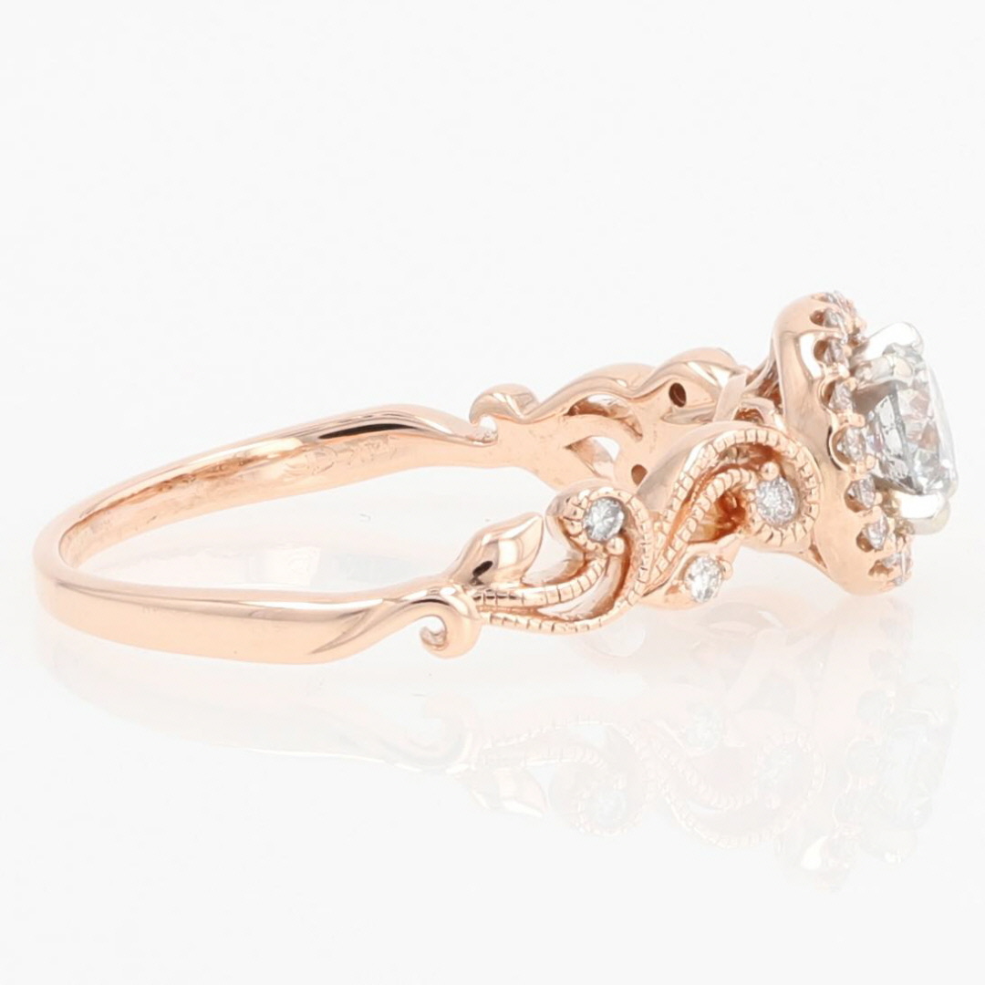 Rose Gold Round Diamond deals Ring Size 9