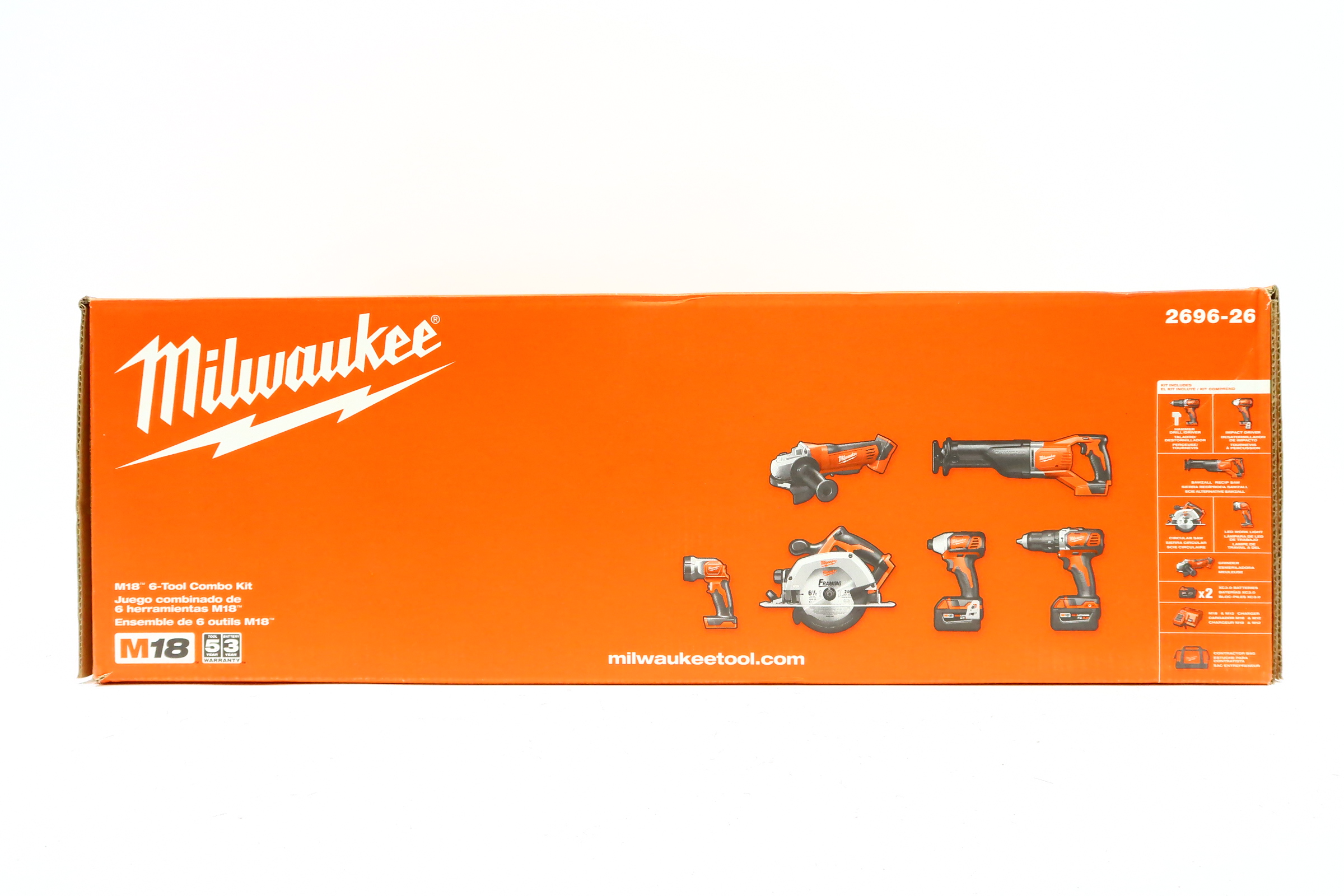 2696-26 - Milwaukee 2696-26 - M18 Cordless 6 Tool Kit (Hammer