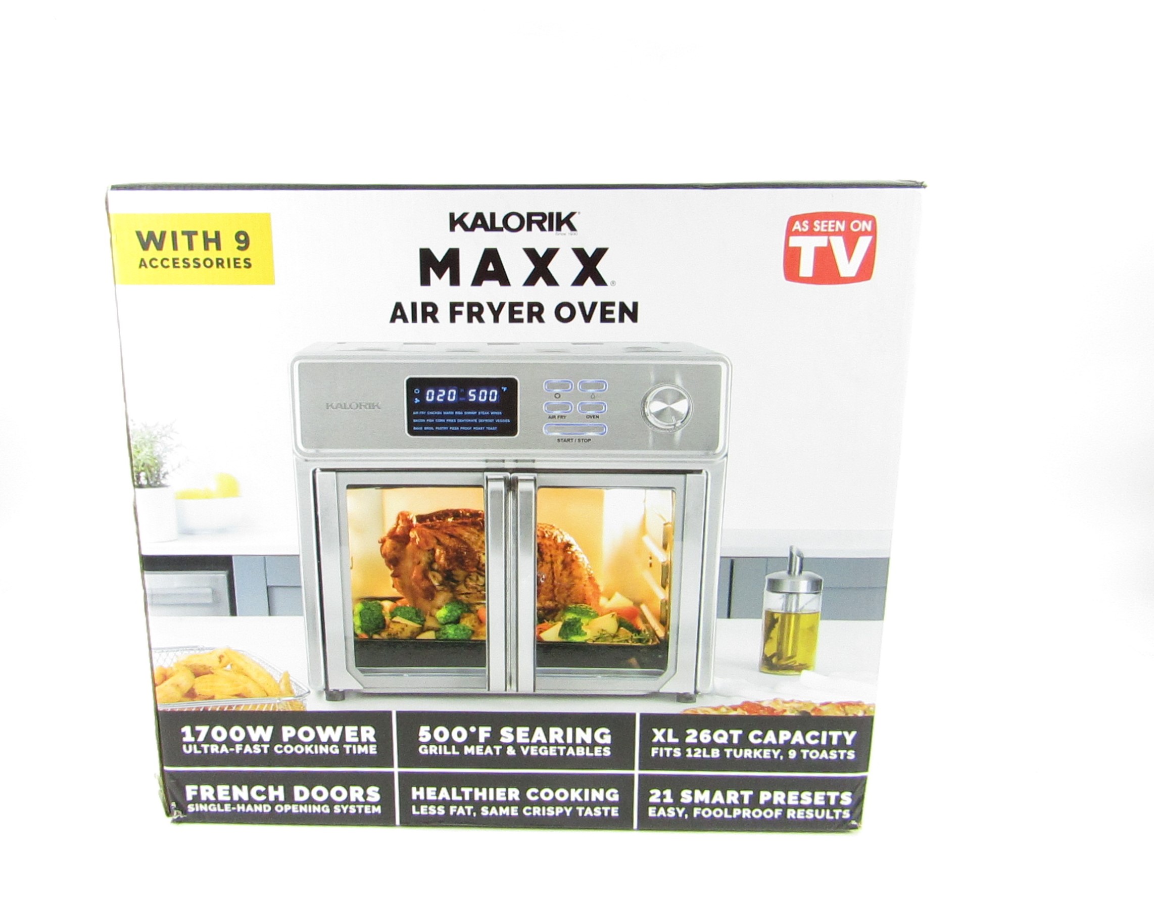 Kalorik MAXX® 26 Qt Air Fryer Oven: 10-in-1, 500°F Countertop Cooking