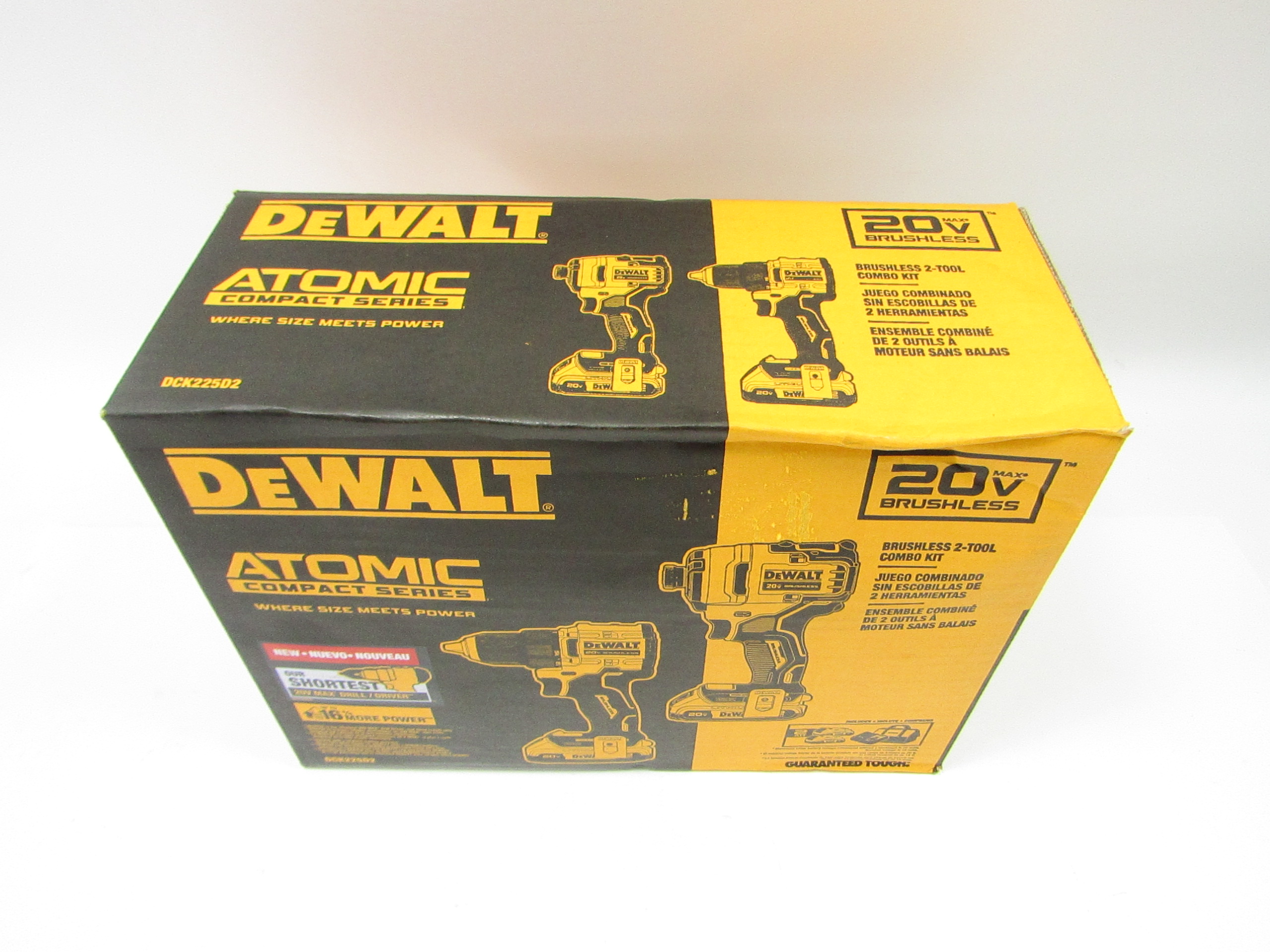 DeWalt DCK225D2 Atomic 20V Max Brushless 2 Tool Combo Kit