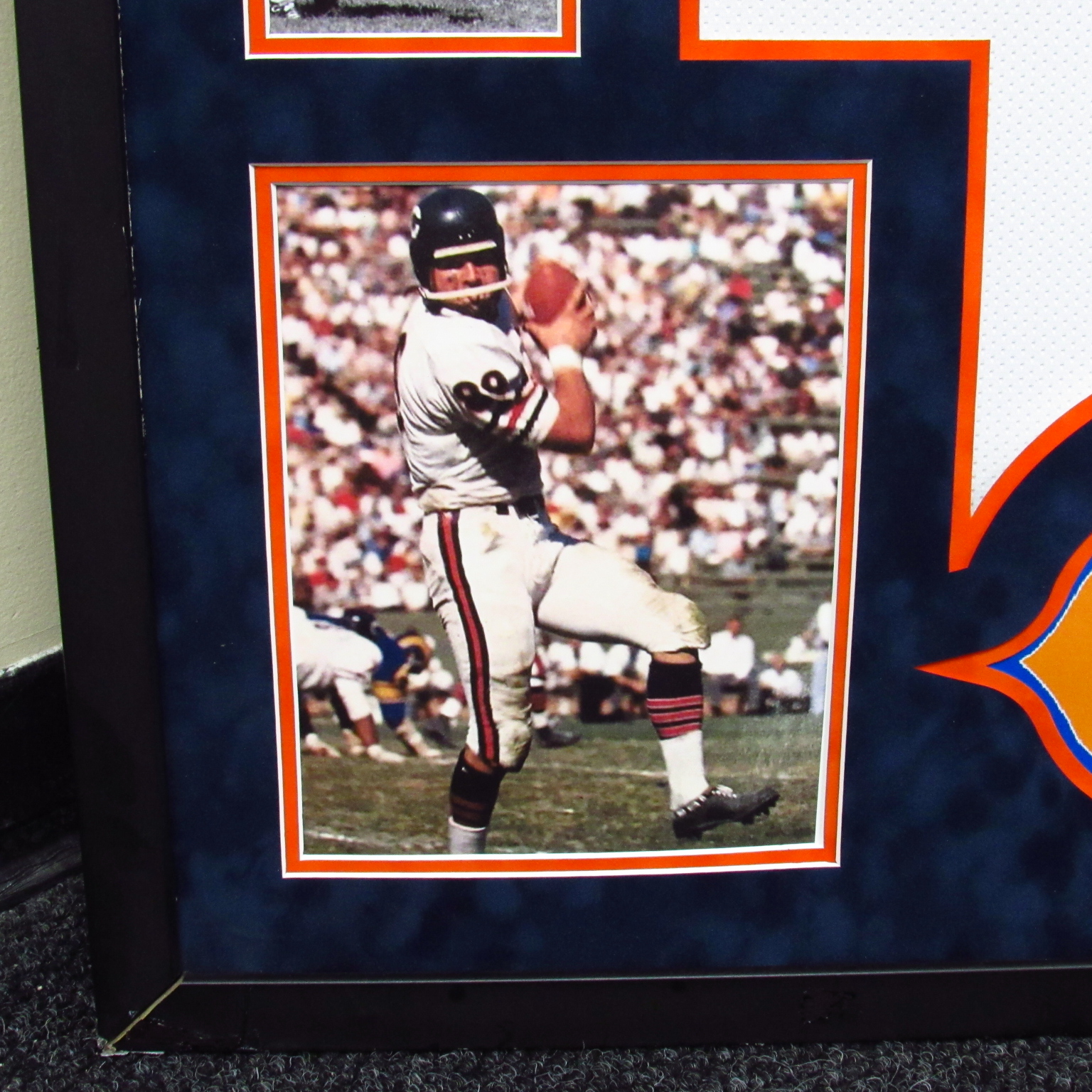 Mike Ditka Bears Autographed Framed 34x42 Football NFL Jersey Local Pick-Up  Only