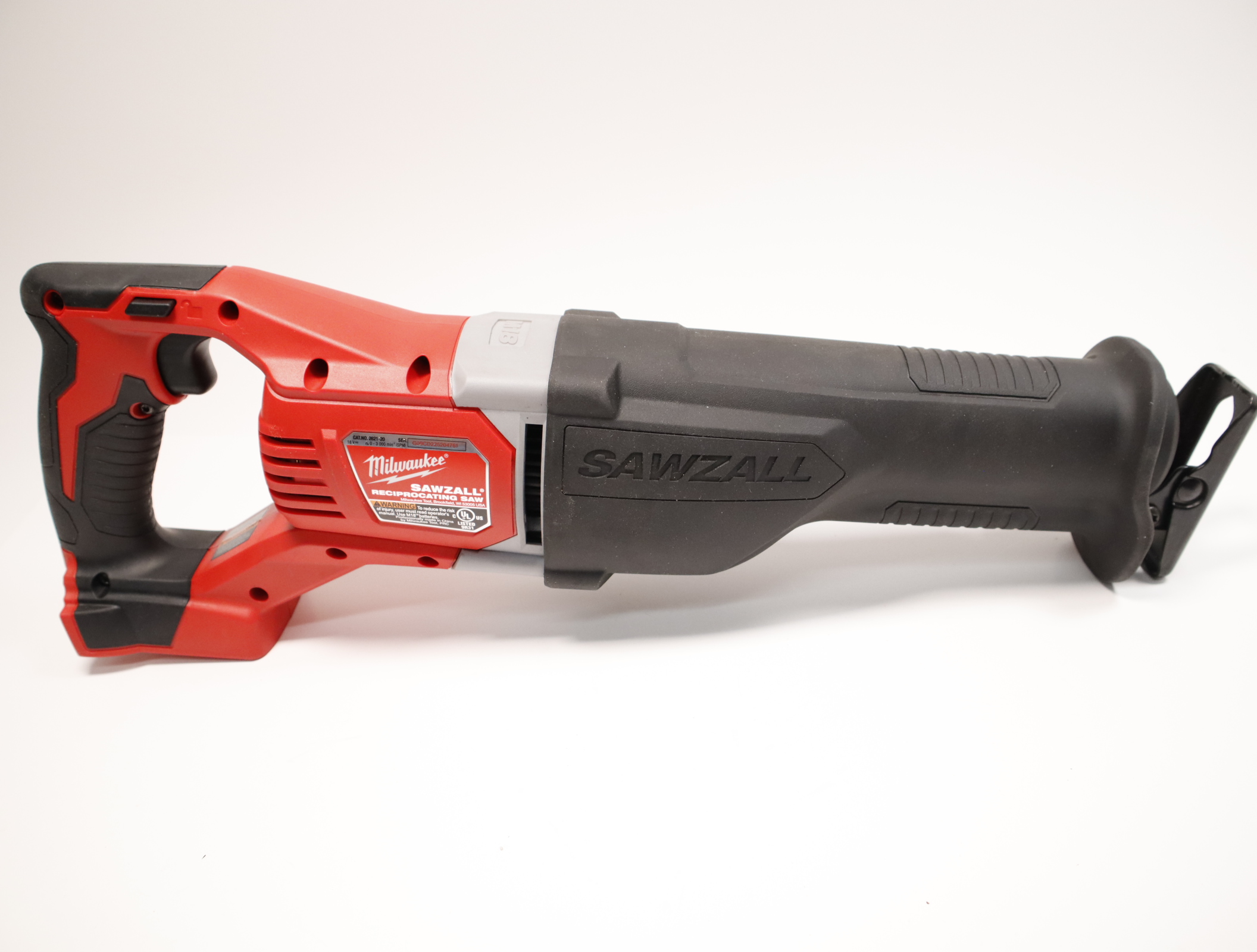 Milwaukee 2621-20 Sawzall Cordless Reciprocating Saw 18V Tool Only