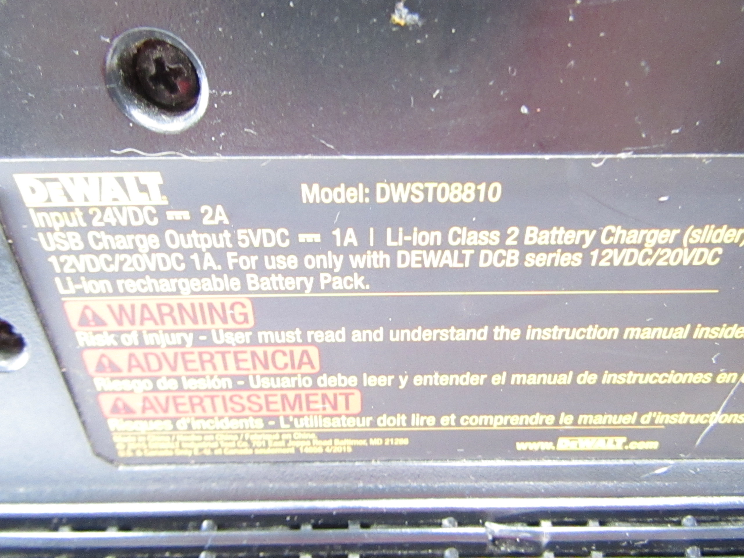 DeWalt OEM 5140178-86 Replacement Radio Power Supply DWST08810