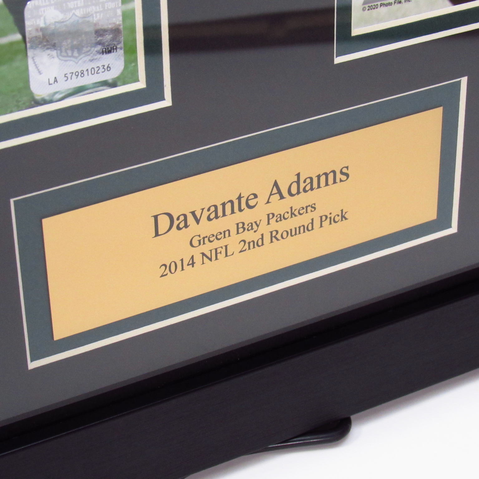 Davante Adams Signed Custom Framed Jersey Display (JSA)