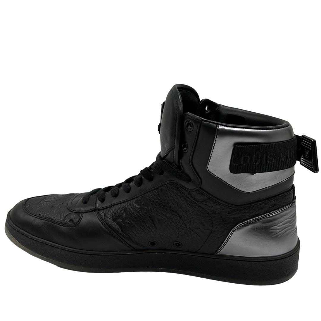 Louis vuitton black high top sneakers on sale