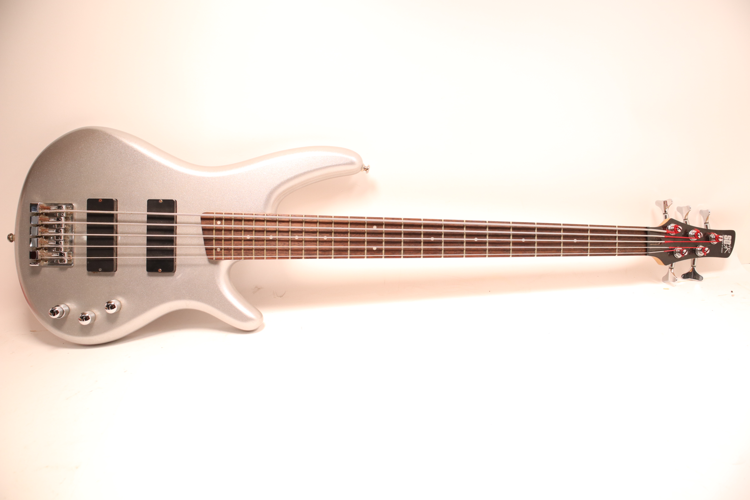 Ibanez SR305DX Right Handed 5 String Electric Bass Guitar Moon Shadow Silver