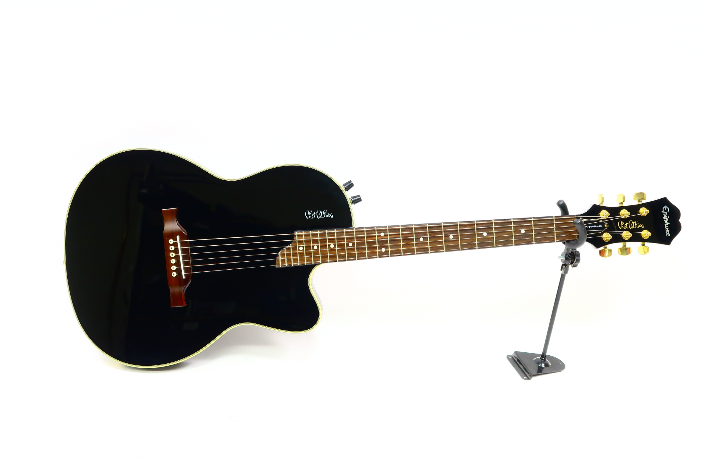 Epiphone Chet Atkins SST Studio Ebony Signature 6-String Electric Guitar