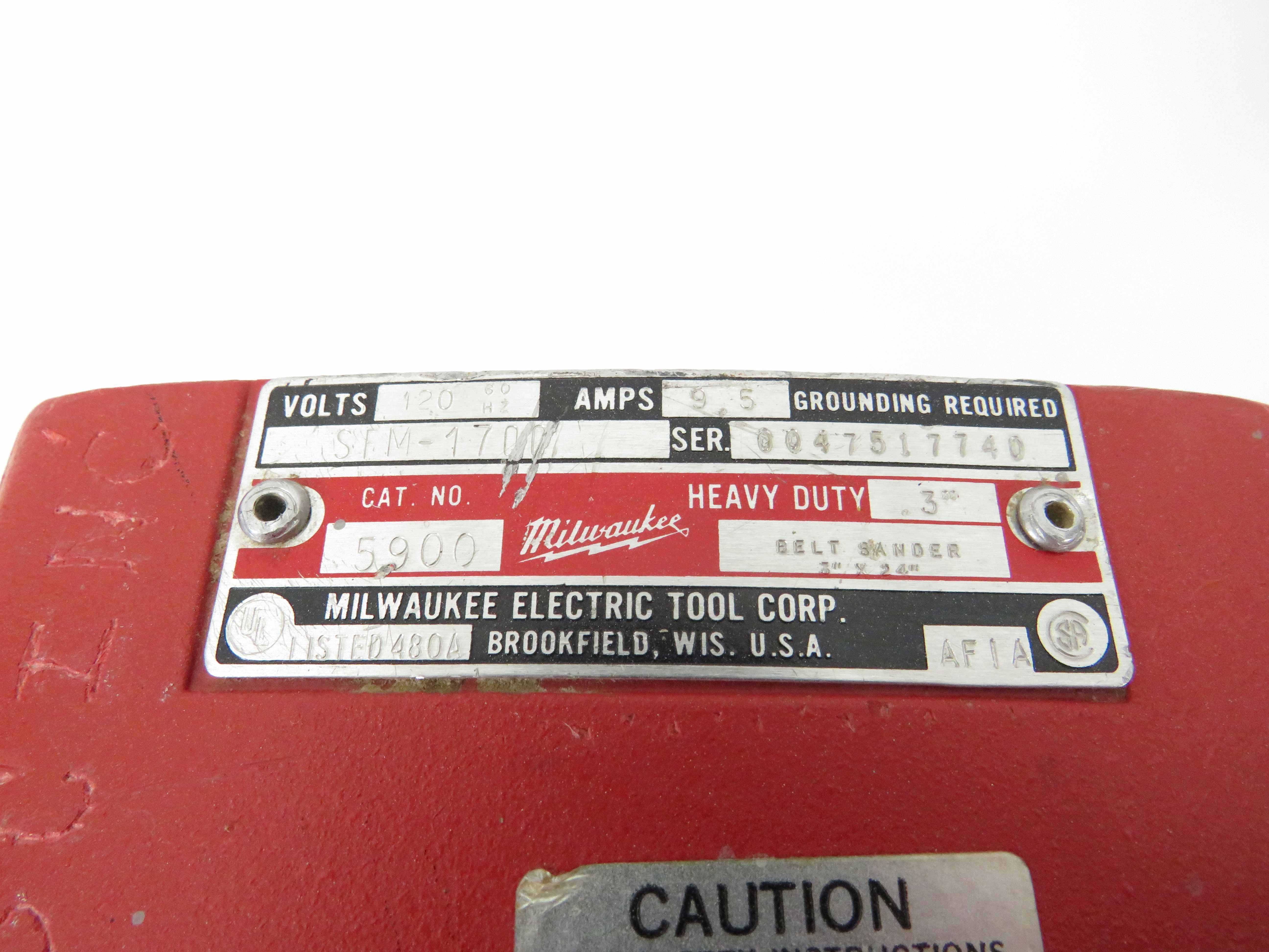 Milwaukee belt store sander 5900