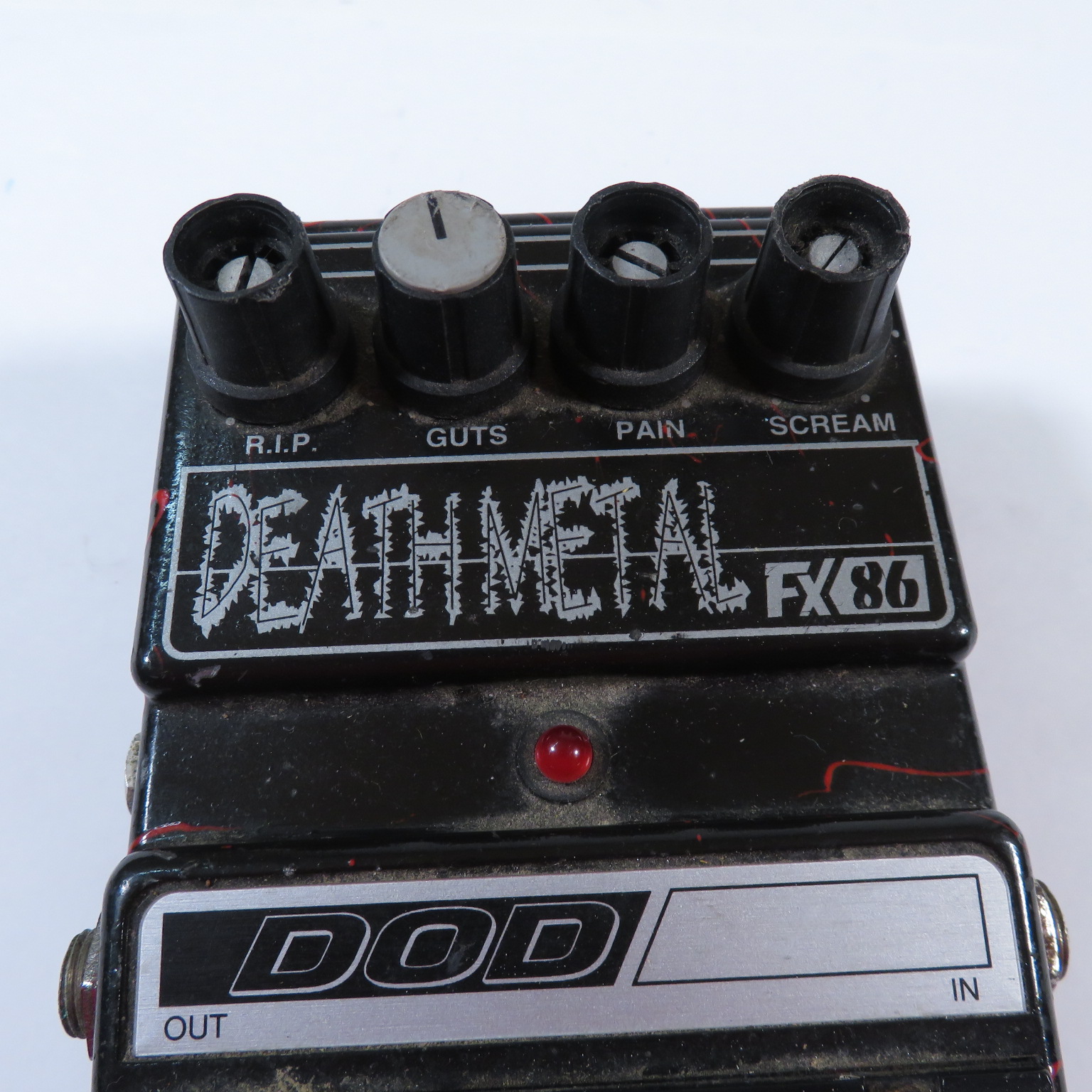 DOD Death Metal FX86 Stompbox Style Distortion Effects Pedal