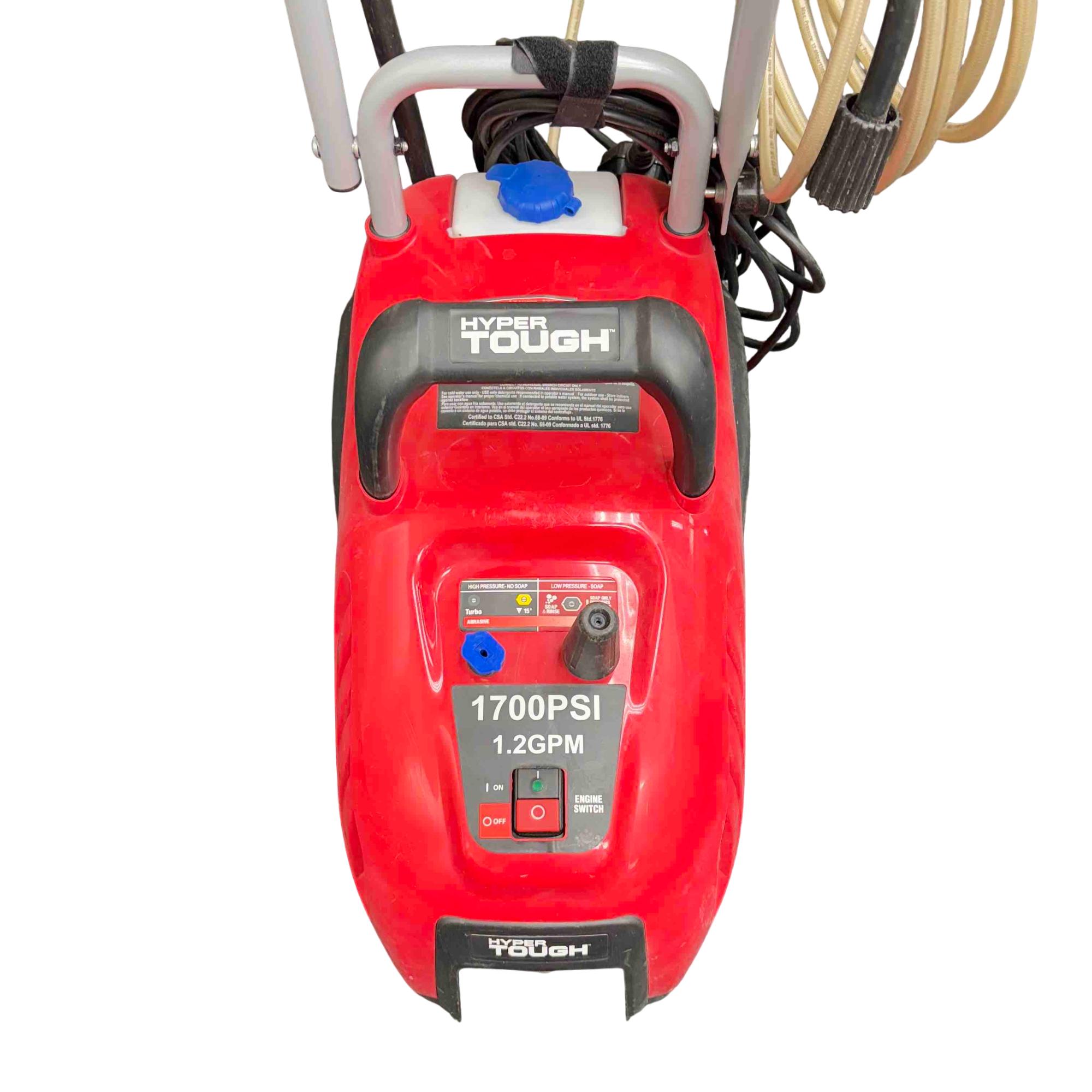 Hyper tough pressure washer 1700 psi discount