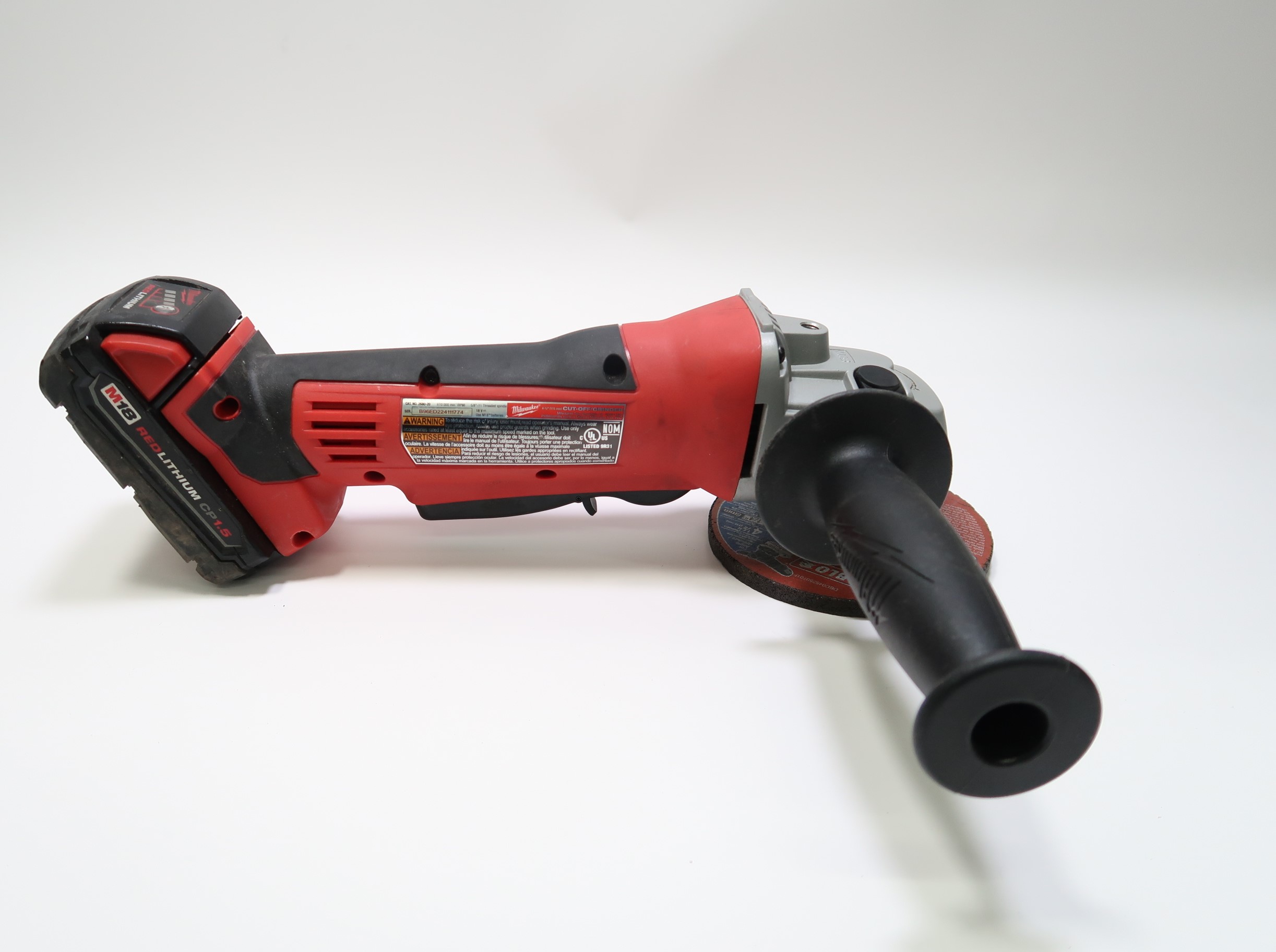Milwaukee 2680-20 4-1/2 in. Cut-Off/Grinder M18 18V Lithium-Ion