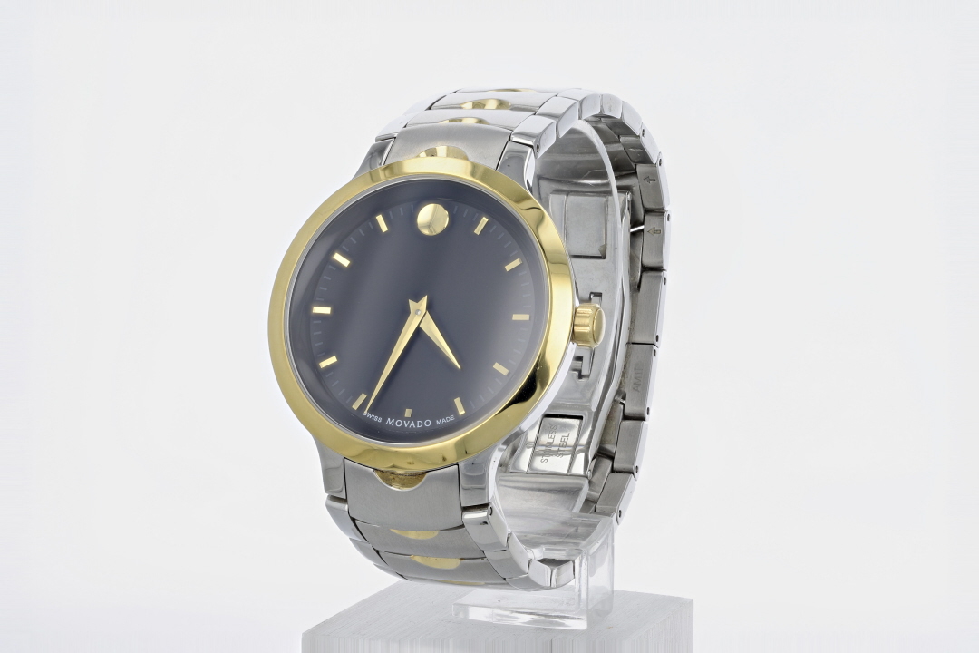 Movado luno outlet sport two tone