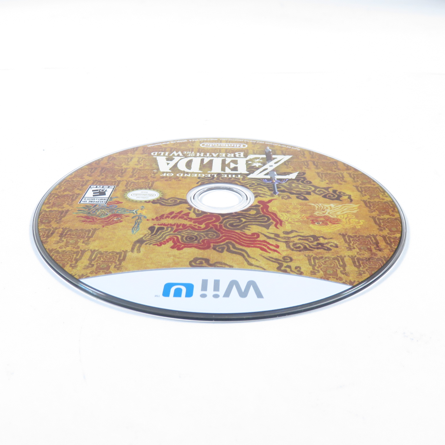 Zelda: Breath of the Wild Wii U disc art