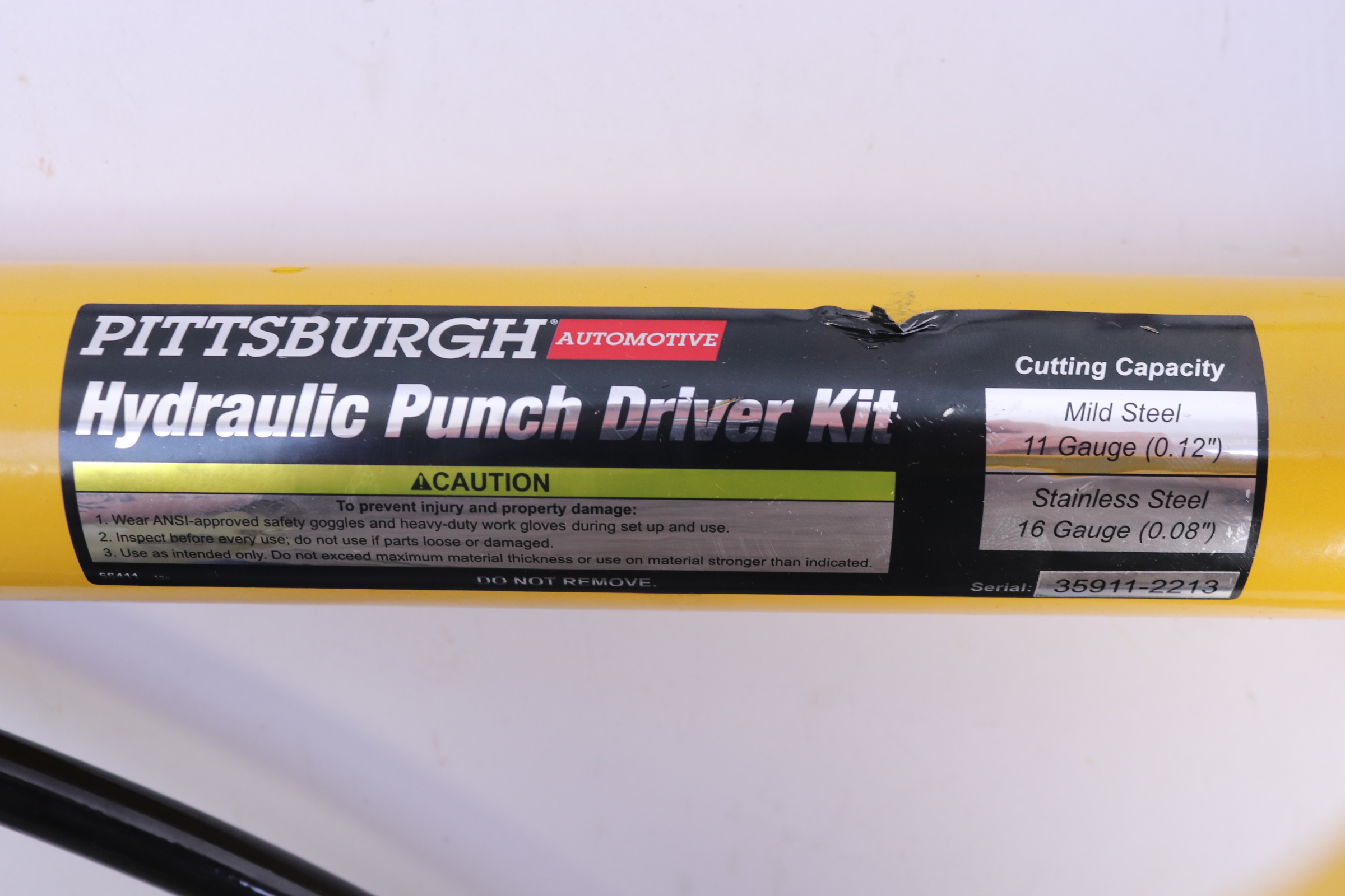 Hydraulic Punch Driver Set, 10 Ga. Steel 切削、切断、穴あけ