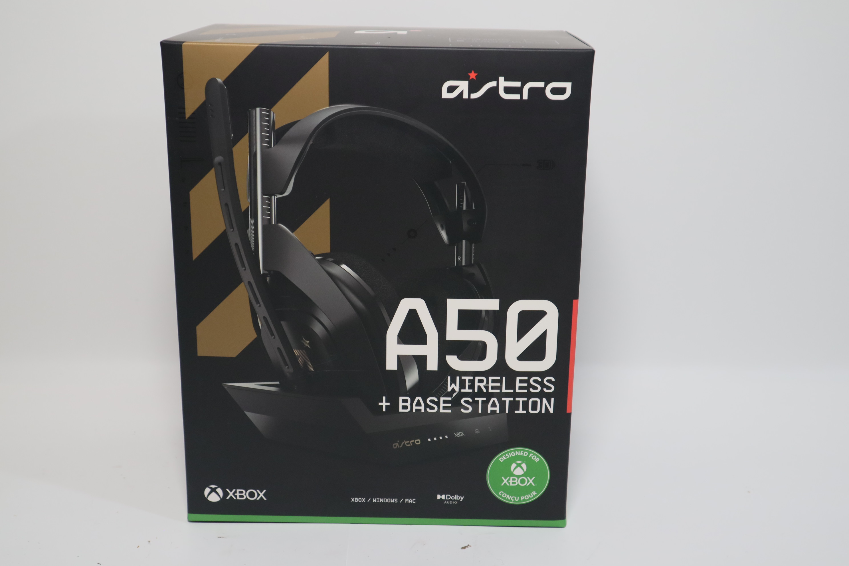 Astro A50 Black/Gold Wireless Gaming Headset & Base Station for Xbox/PC/Mac