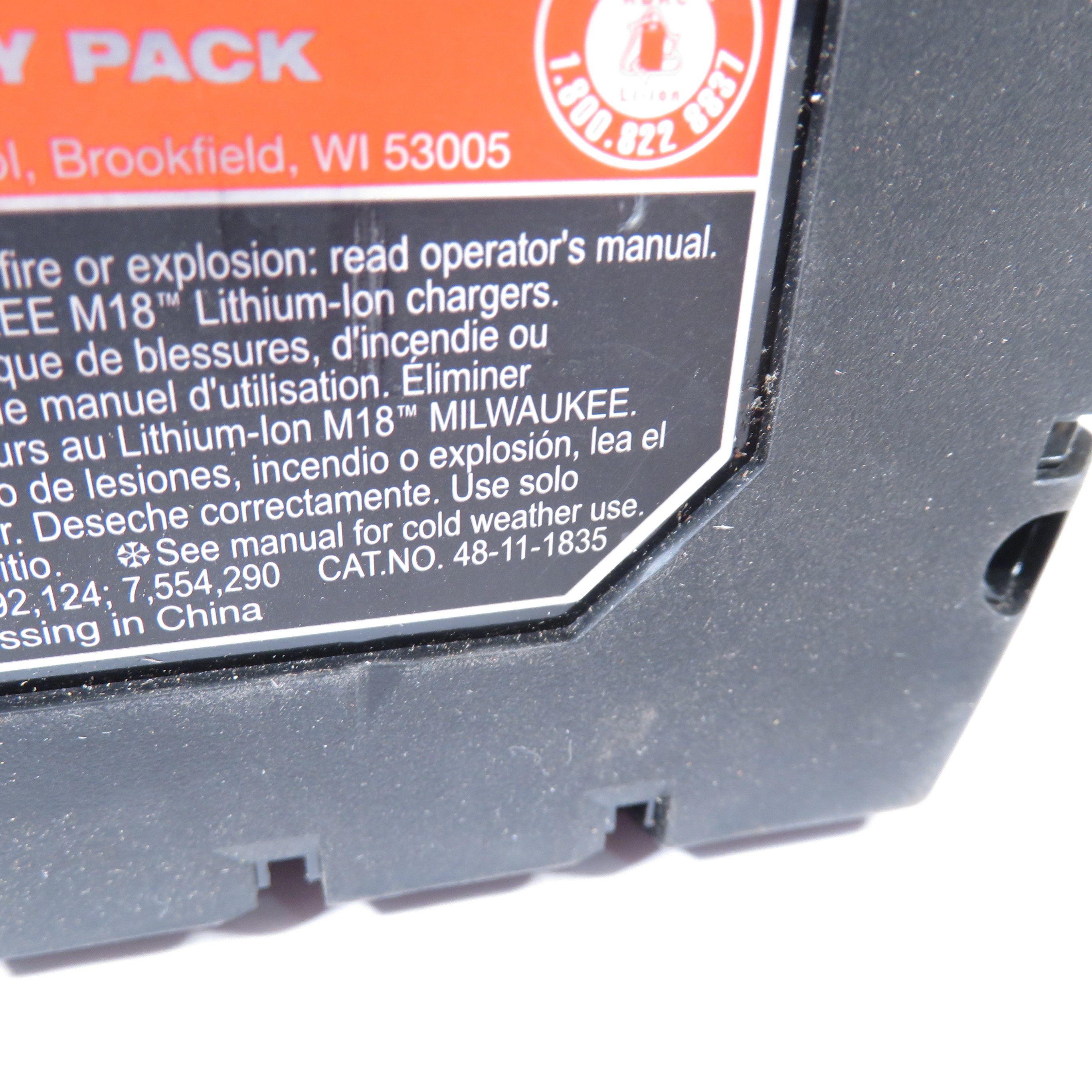 Milwaukee 48-11-1835 M18 18V High Output 3.0 AH Battery Pack