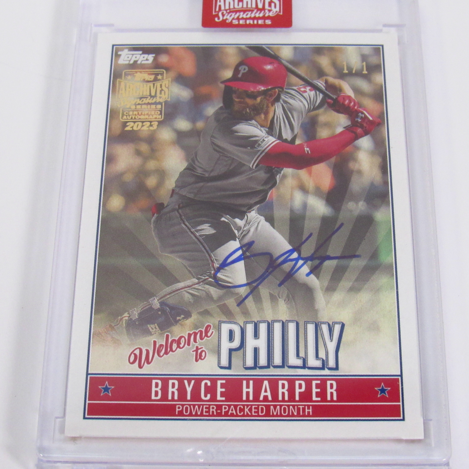 Bryce Harper Phillies BH-16 Topps 2023 Archives Signature