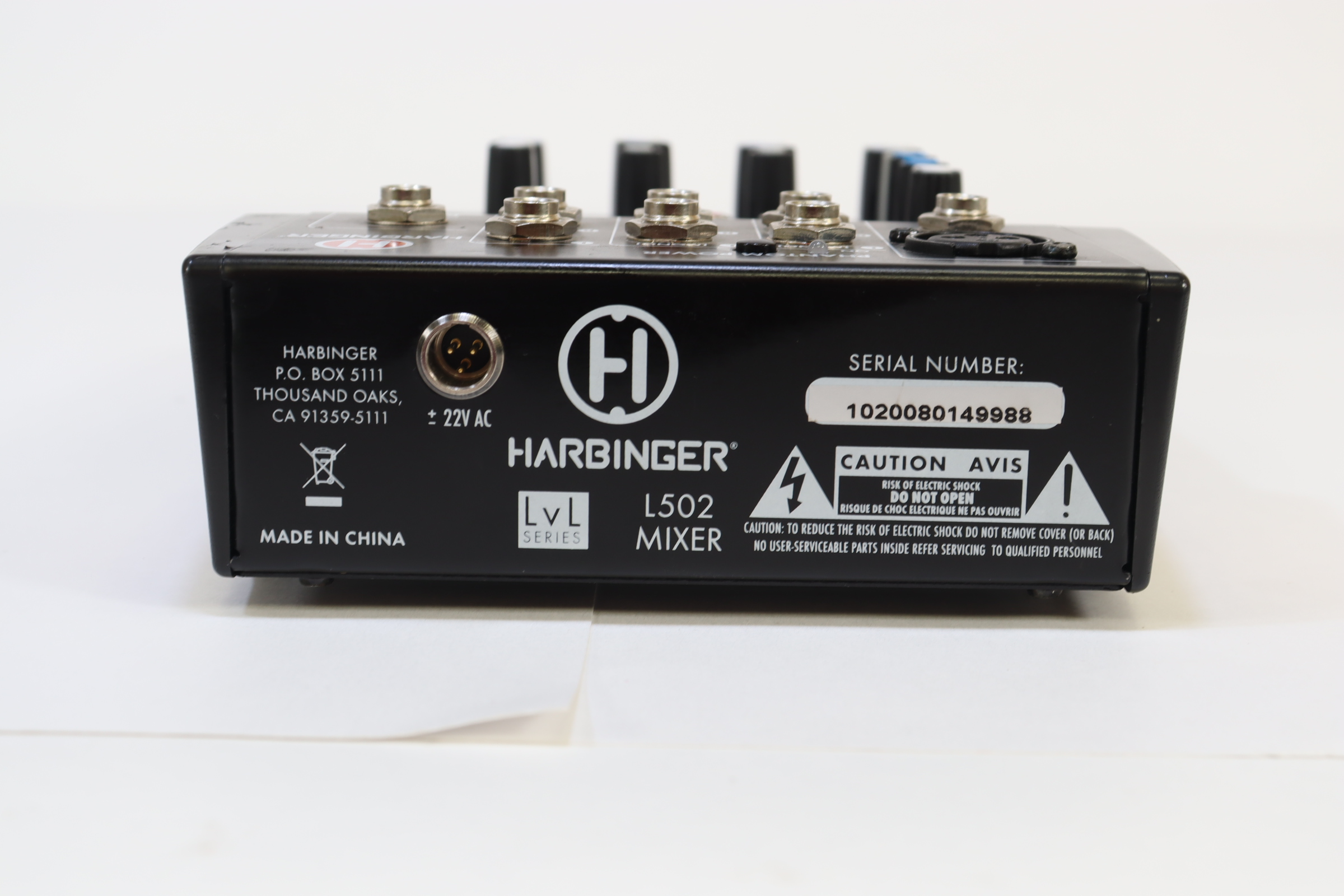 Harbinger Introduces New LvL Series Mixers