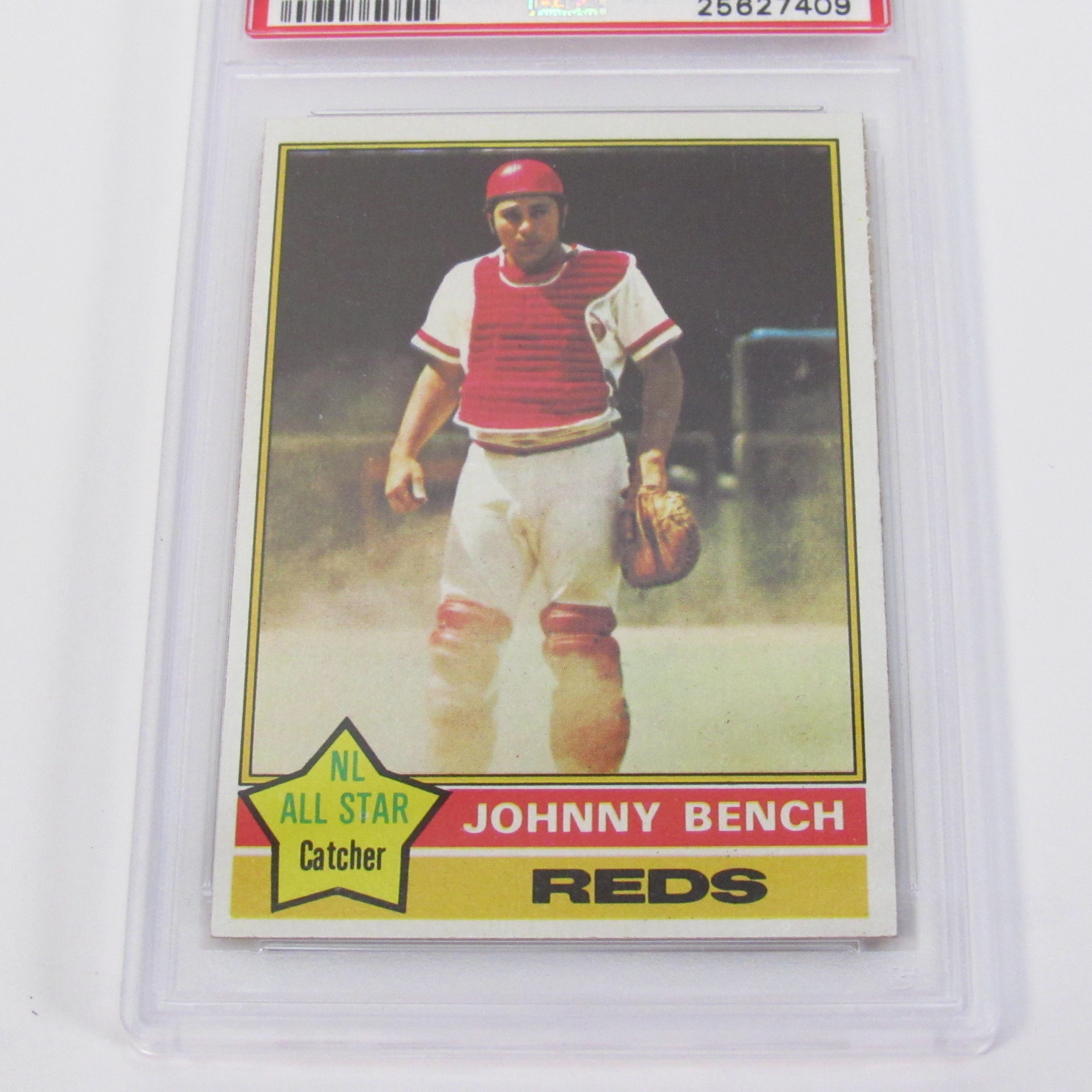 Johnny Bench Cincinnati Reds Autographed 1976 Topps #300