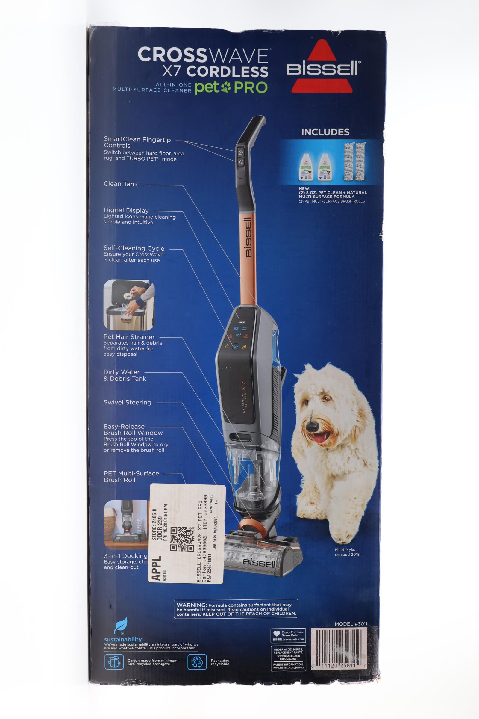 Bissell CrossWave Pet Pro Multi-Surface Wet Dry Vacuum and Multi