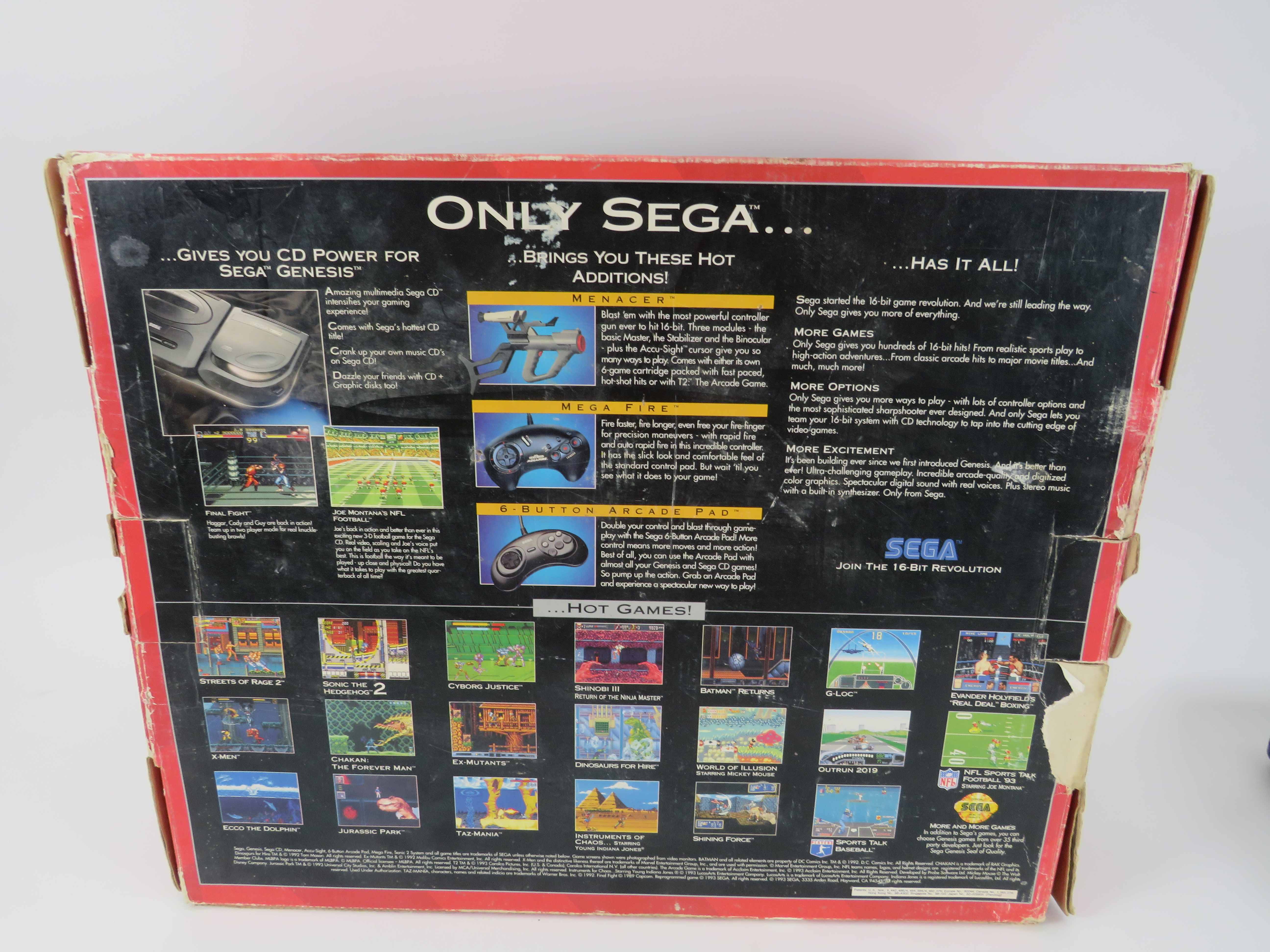 Sega Genesis 16-Bit Video Game Entertainment System Model MK-1631 9629