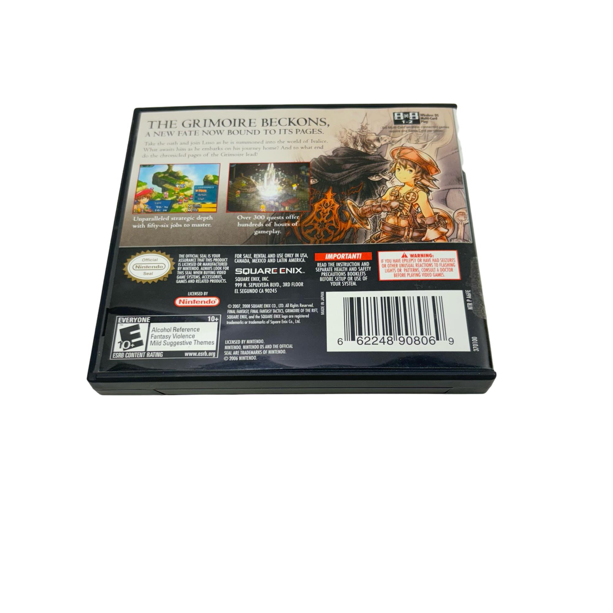 Final Fantasy Tactics A2 for Nintendo deals DS