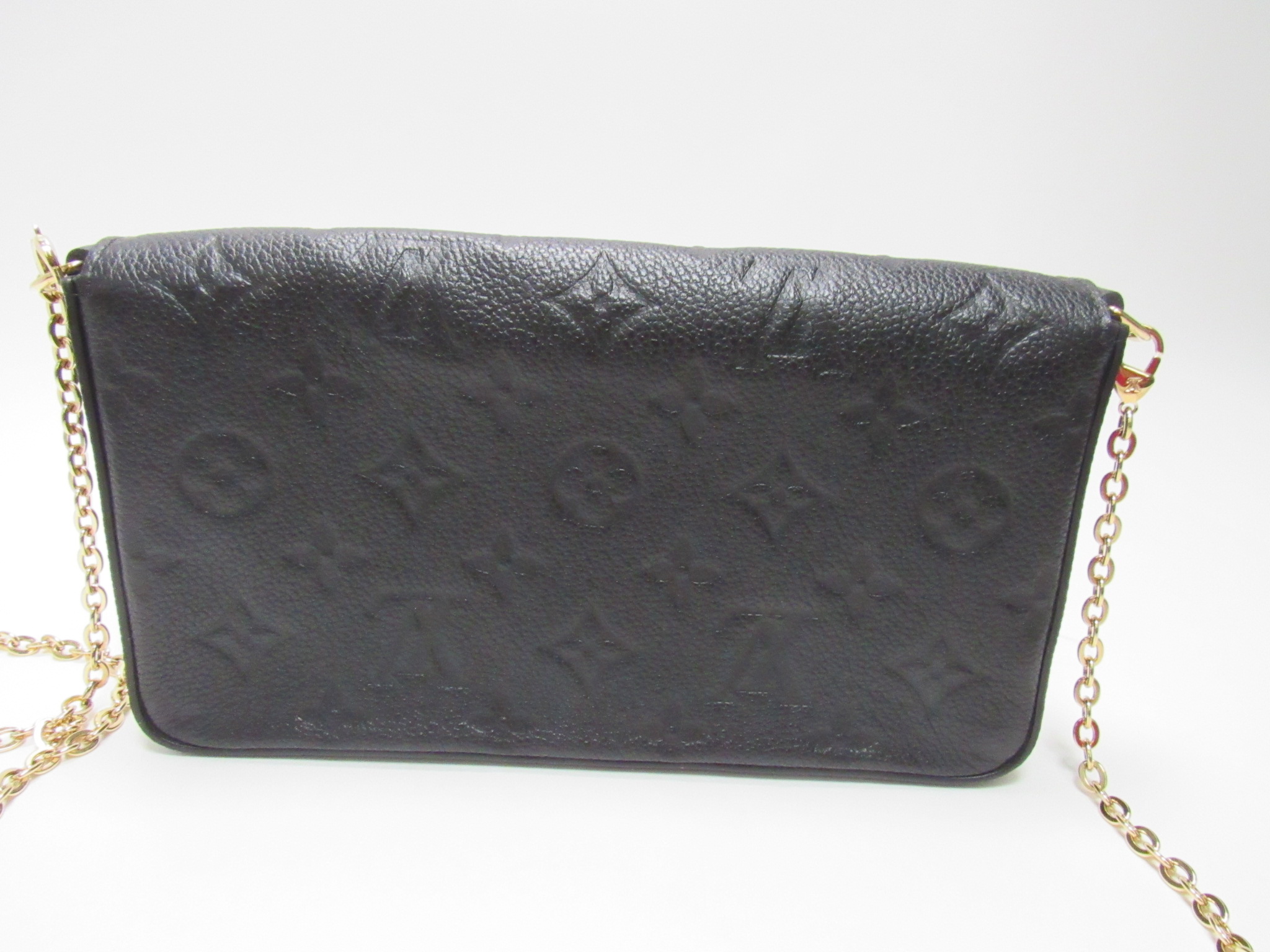 Louis Vuitton Felicie Pochette Women's Handbag/Wallet Set Black