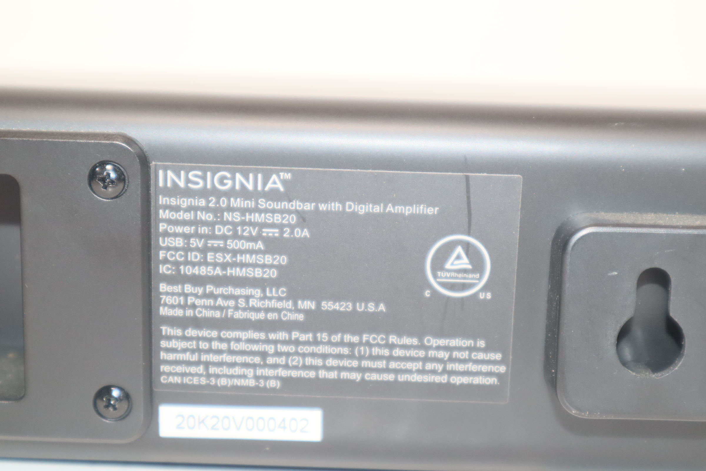 Insignia 2.0 sales mini soundbar