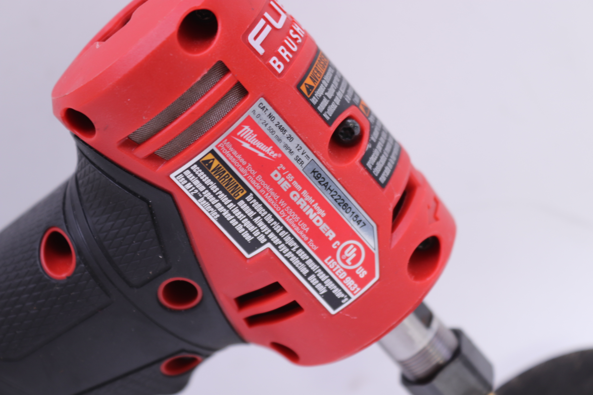 Milwaukee M12 FUEL 12 Volt Lithium-Ion Brushless 1/4 In. Right