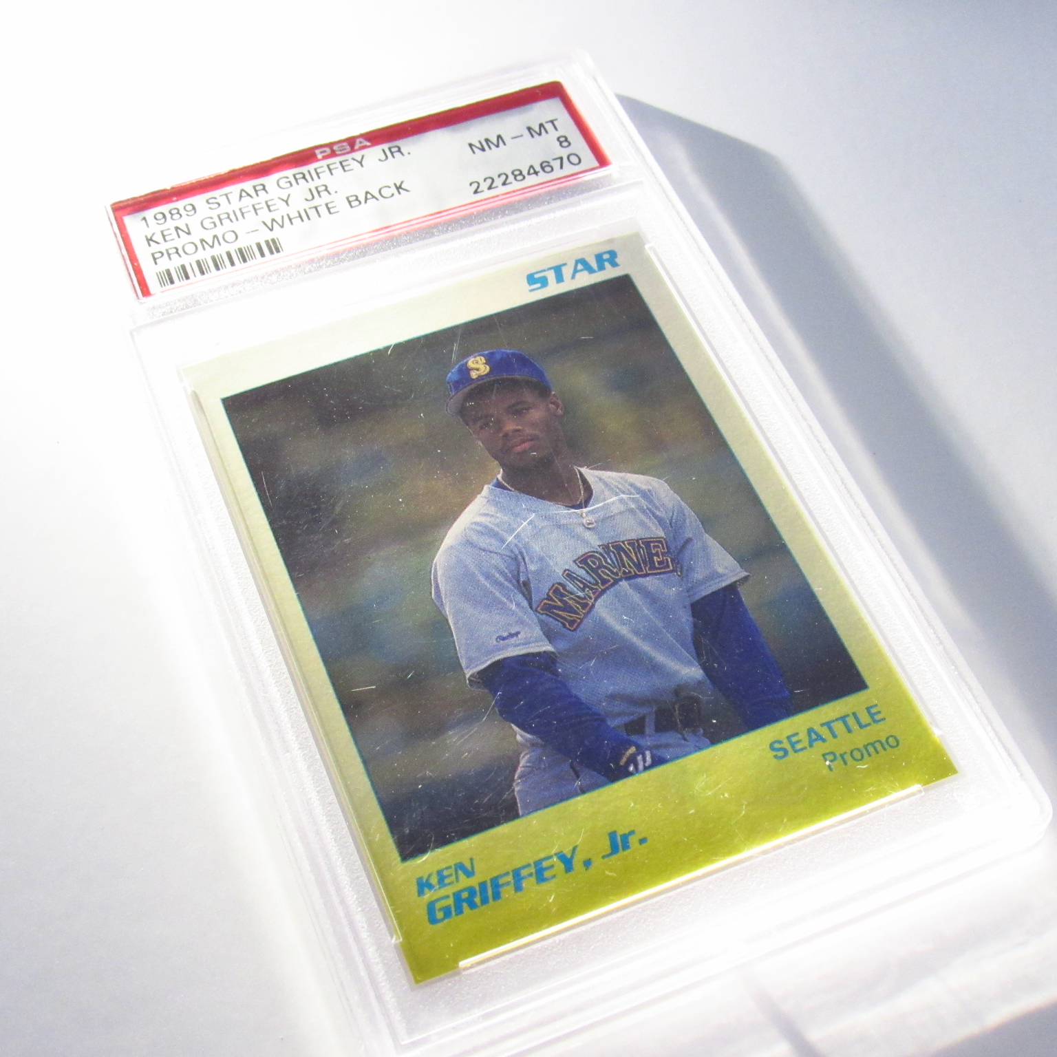 Ken Griffey Jr Star 1989 Promo PSA Grade Near Mint 8 MLB Baseball