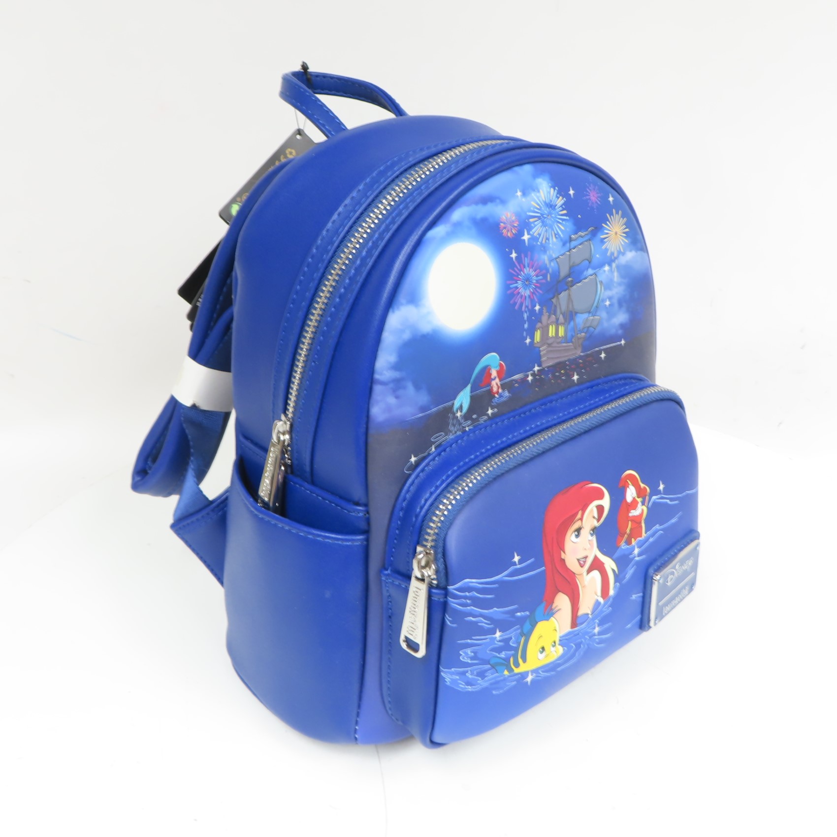 Loungefly Disney The Little Mermaid Ariel Fireworks Glow and Light Up Mini  Backpack