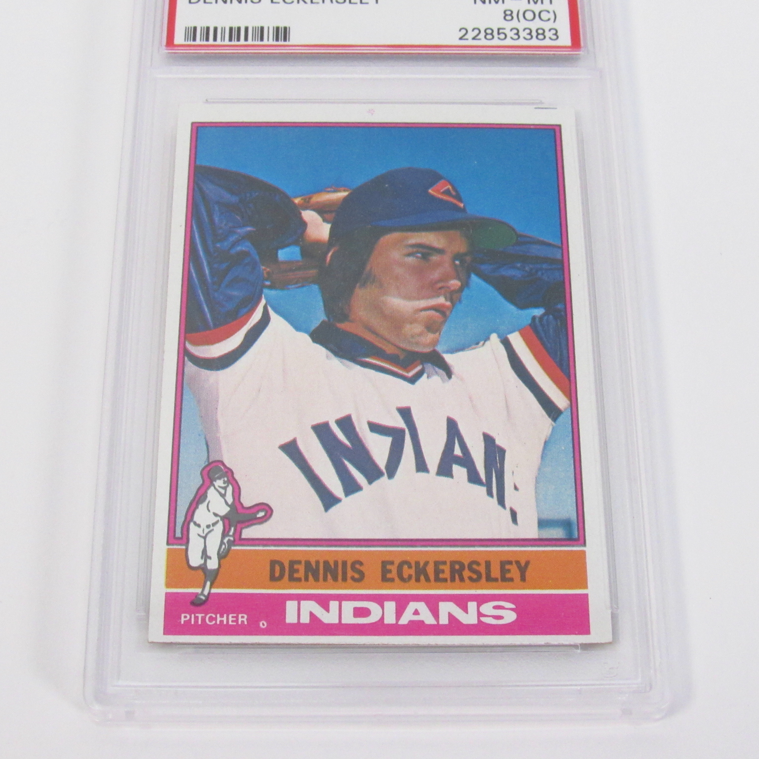 Dennis Eckersley Cleveland Indians Topps 1976 #98 PSA Near Mint 8