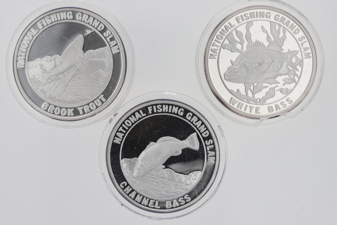 National Fishing Grand Slam .999 Silver Coins 12