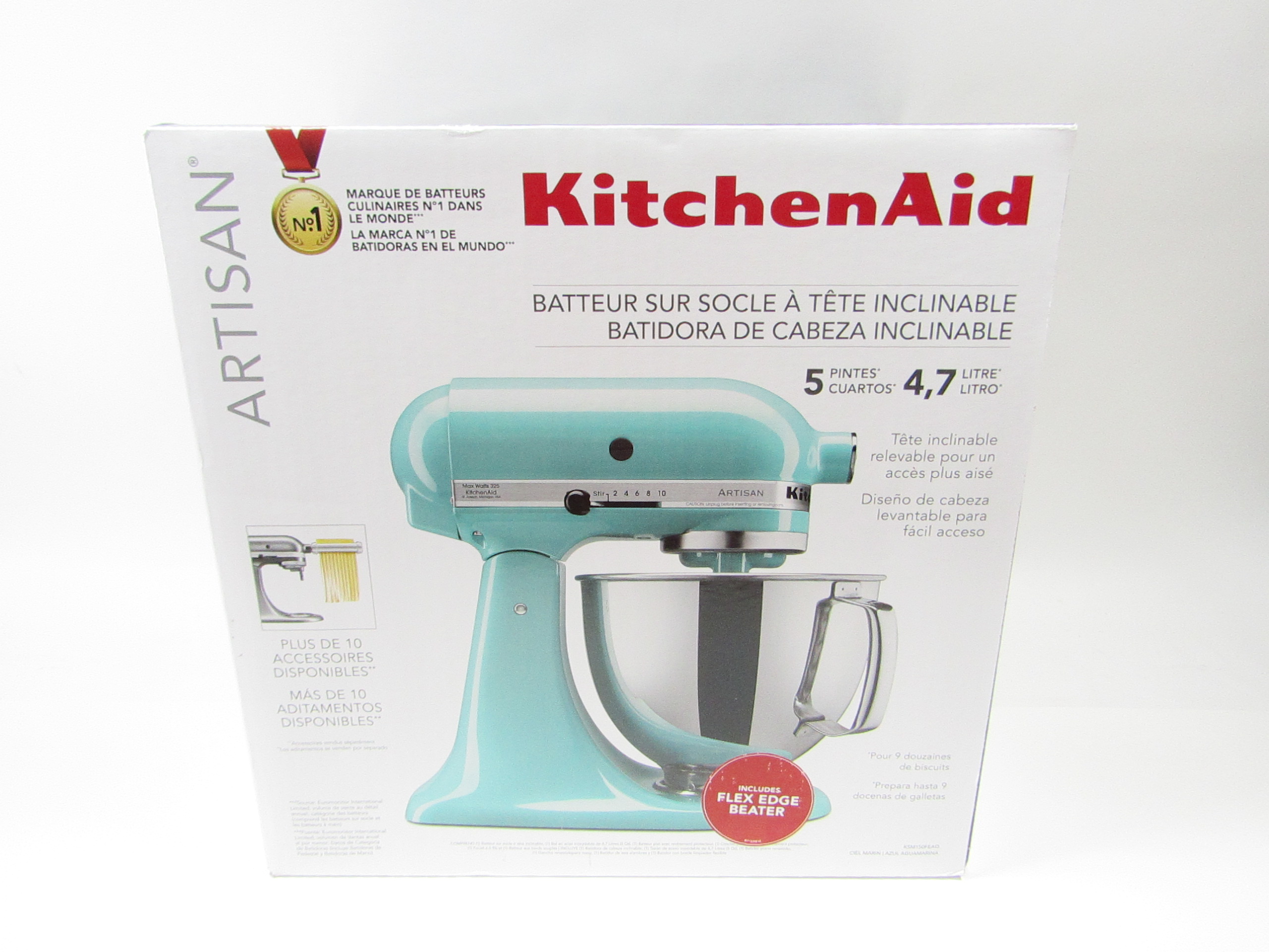 Kitchenaid Artisan. Stand Mixer, Tilt-Head, Aqua Sky