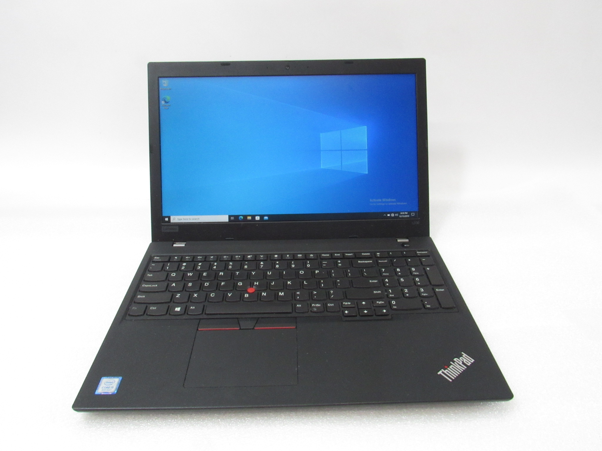 Lenovo ThinkPad L590 Intel Core i5-8265U 1.60GHz 1.80GHz 8GB Ram 256GB 15.6