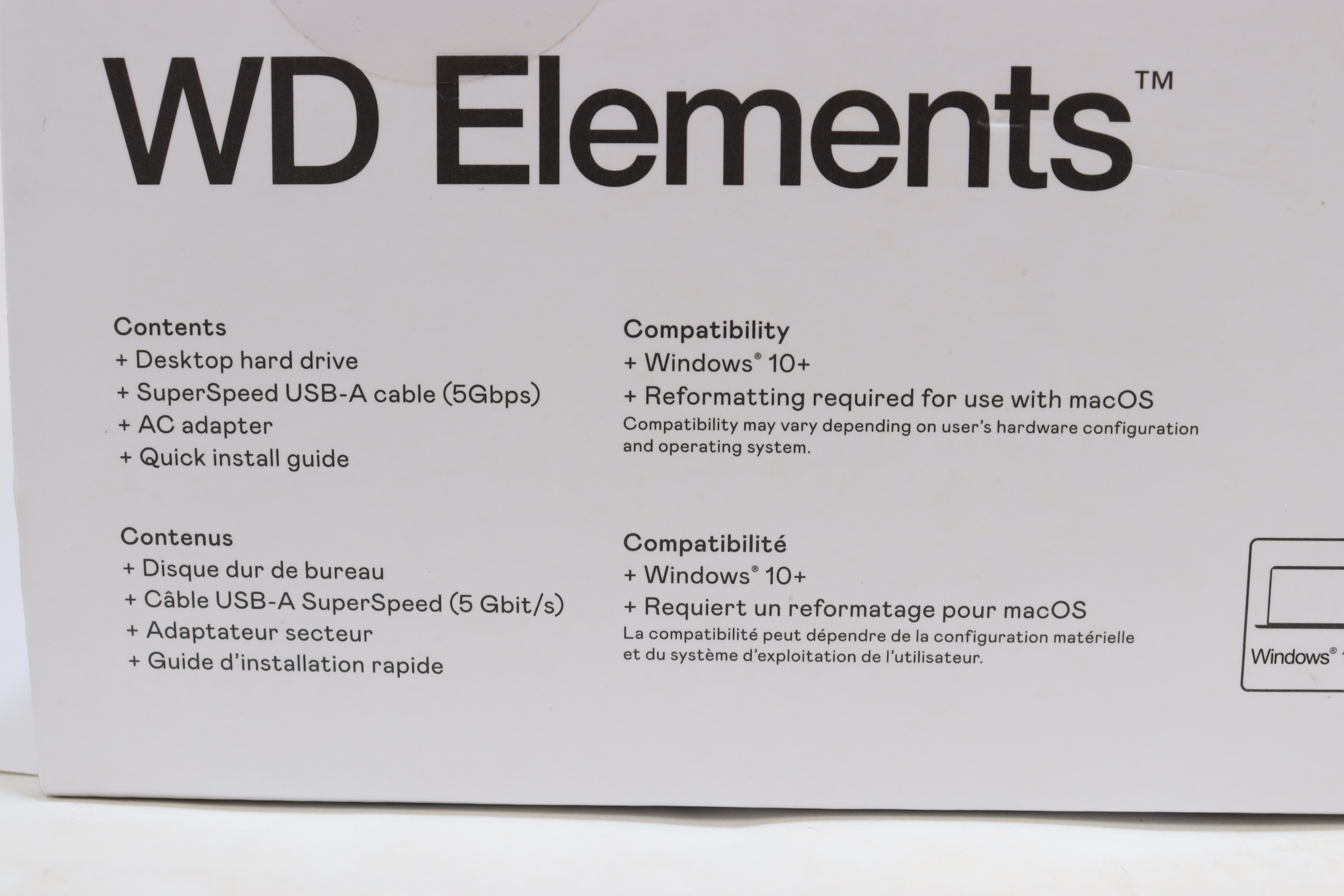 Western Digital WD Elements Desktop Disque dur externe portable 3,5 USB  2.0 1,5 To