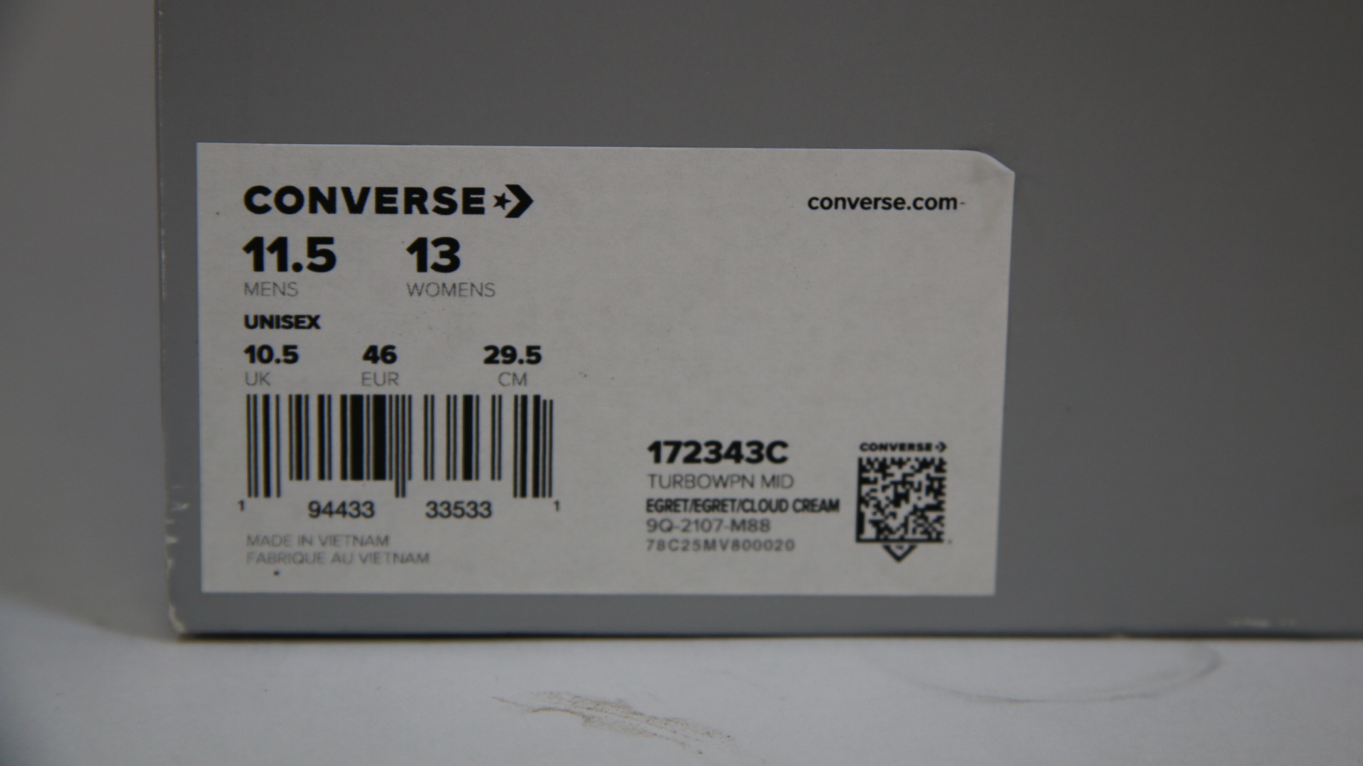 Converse x Rick Owens DRKSHDW TURBOWPN Egret / Cloud Cream High Top  Sneakers - Sneak in Peace