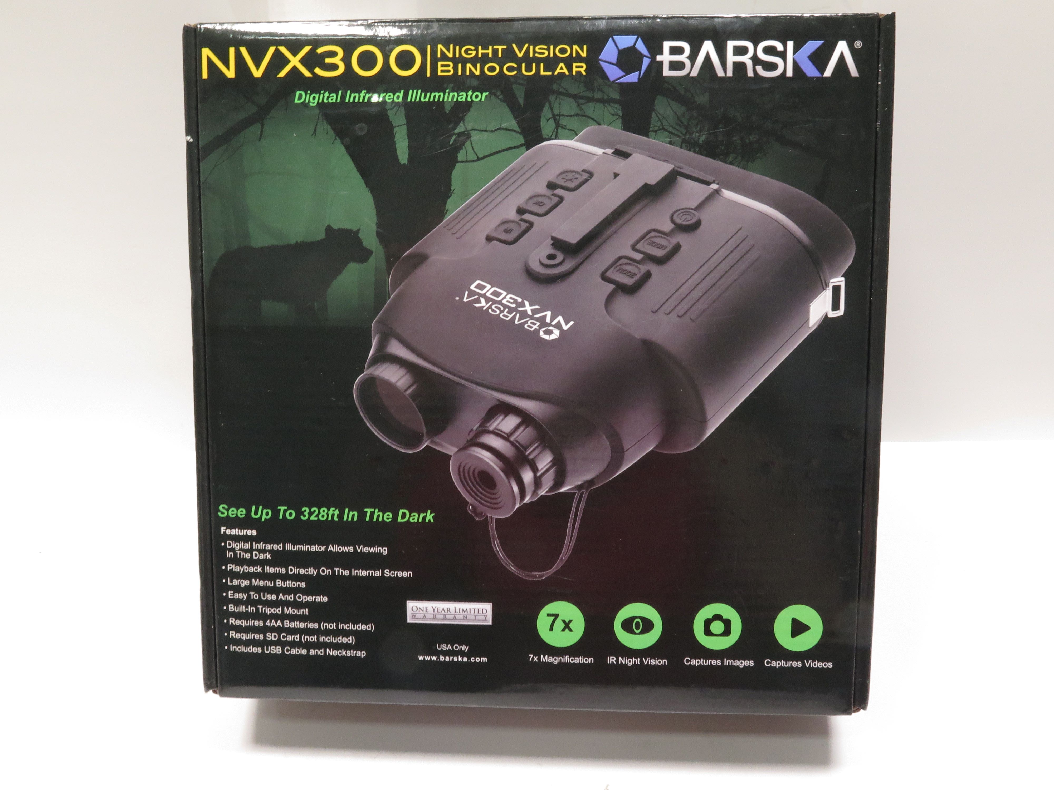 Barska Night Vision popular NVX300 Infrared Illuminator Digital Binoculars