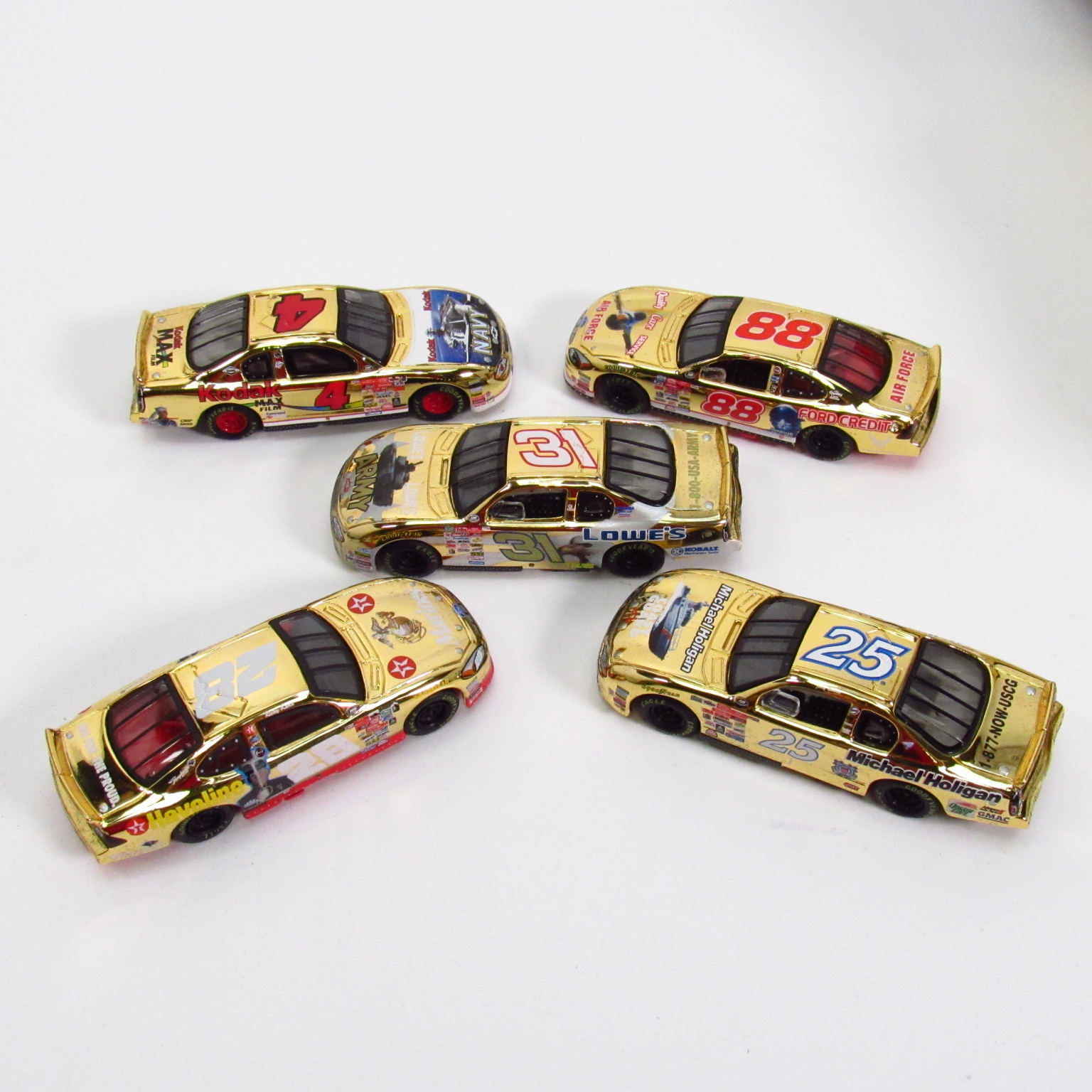 Action Racing NASCAR 1 64 Scale Commemorative Armed Forces 5 Piece Diecast Cars