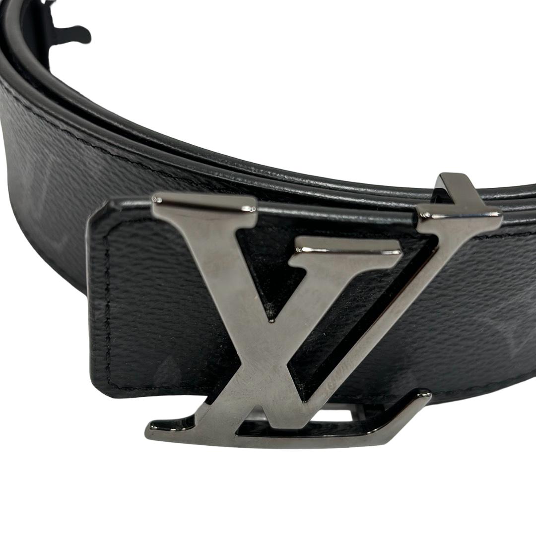 LV white/gray leather hotsell belt