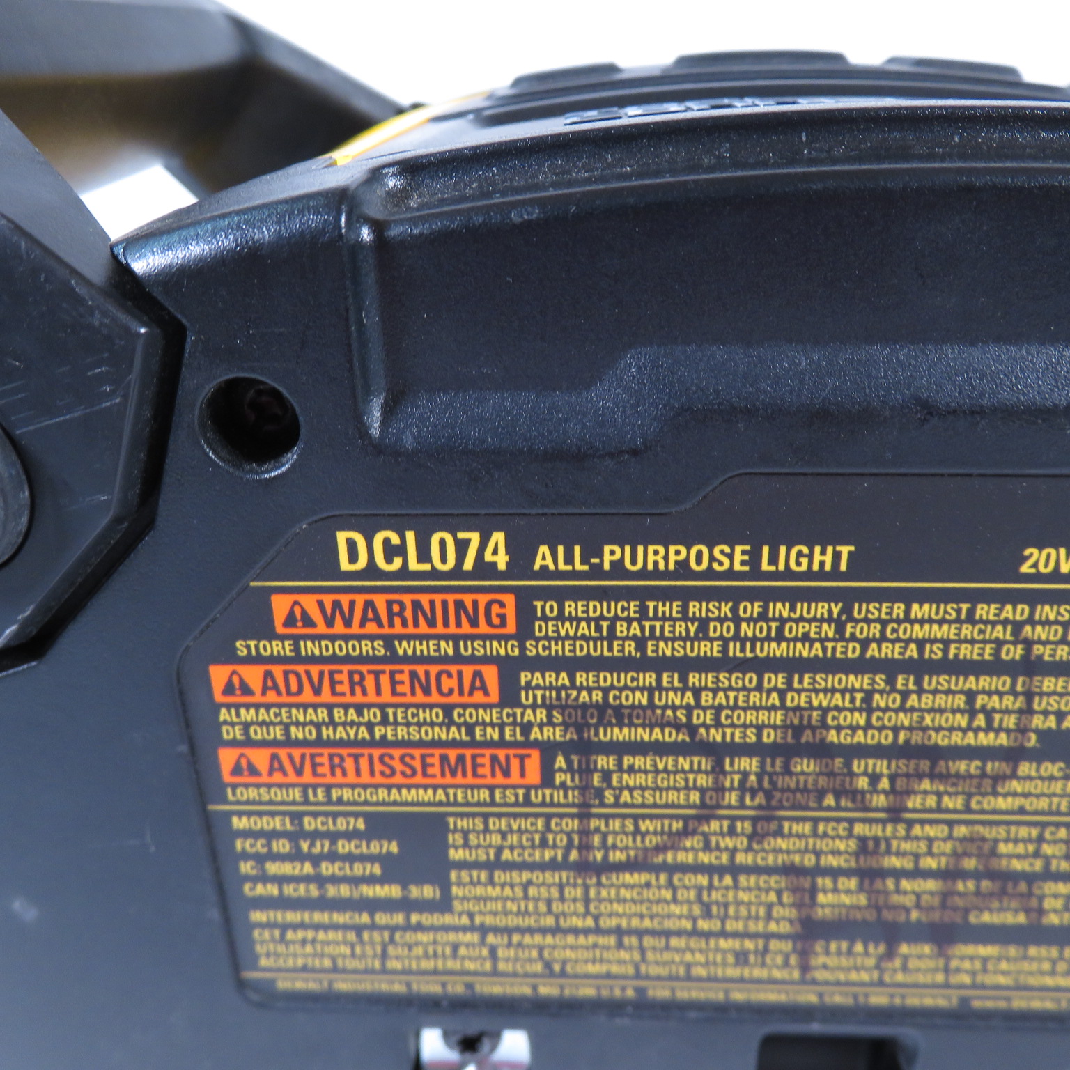 20v max all purpose discount cordless work light dcl074 dewalt