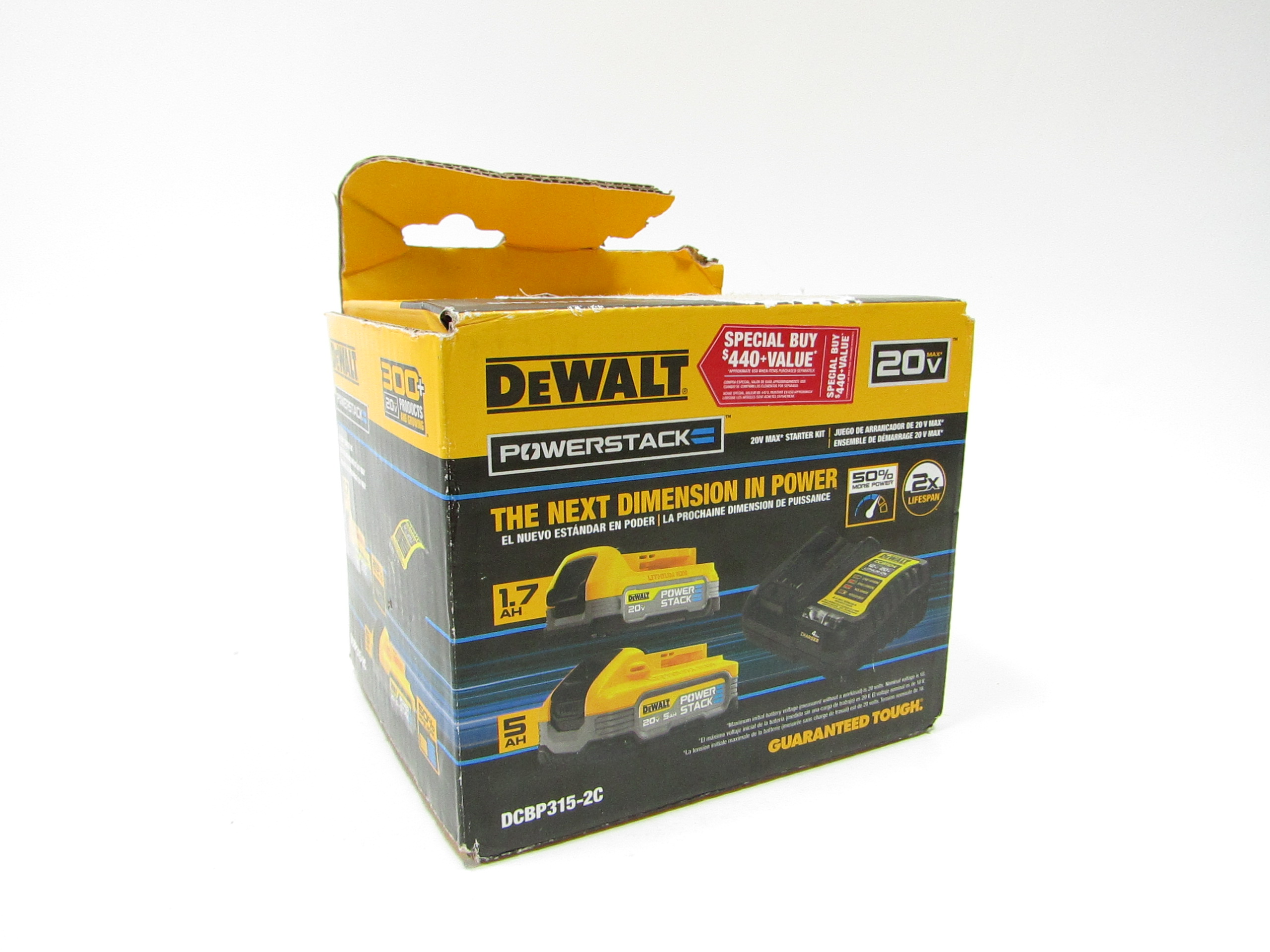 DeWALT DCBP315 2C 20V MAX Powerstack Starter Kit 7573